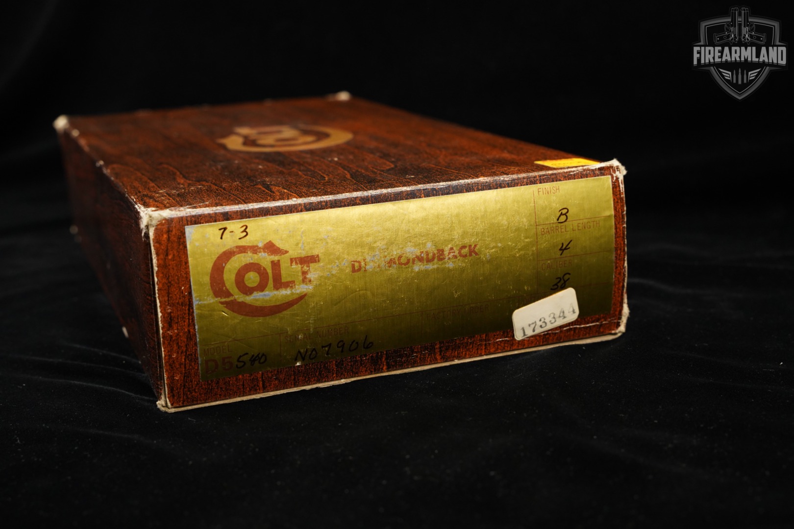 1977 Colt Diamondback 38 Special 4" Blued BABY PYTHON +ORIG BOX-img-3
