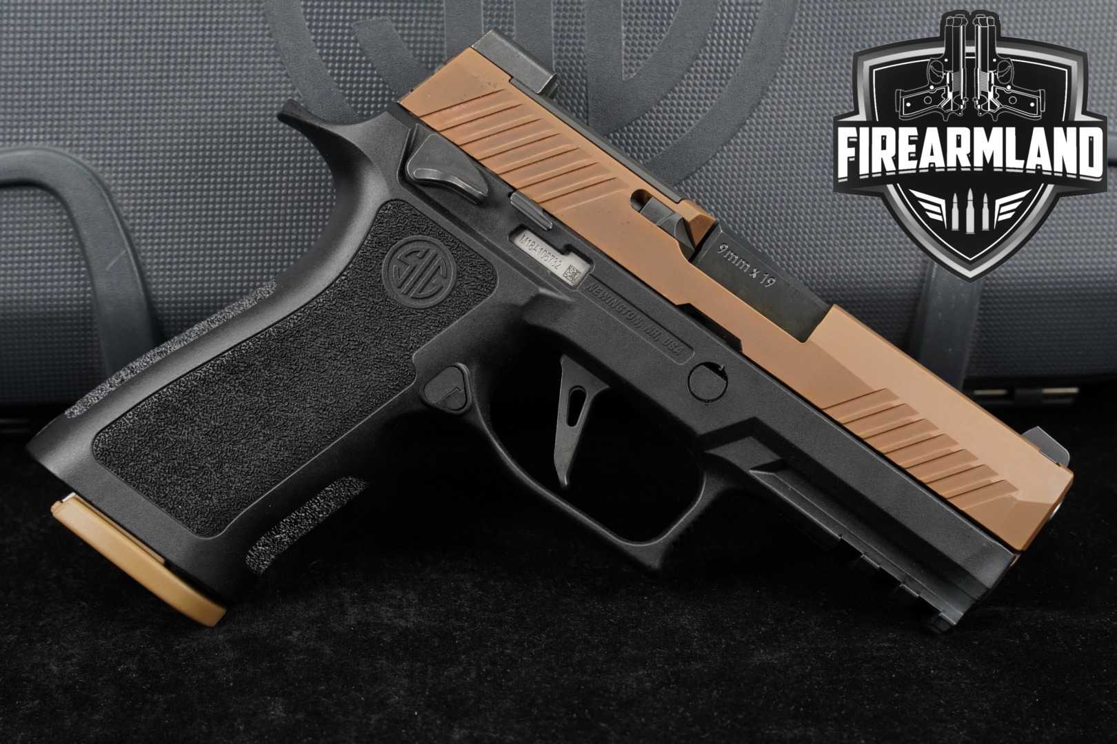 Sig Sauer P320-M18 MS, California Compliant 9mm Luger Two-Tone Coyote PVD in Good Condition Thumbnail