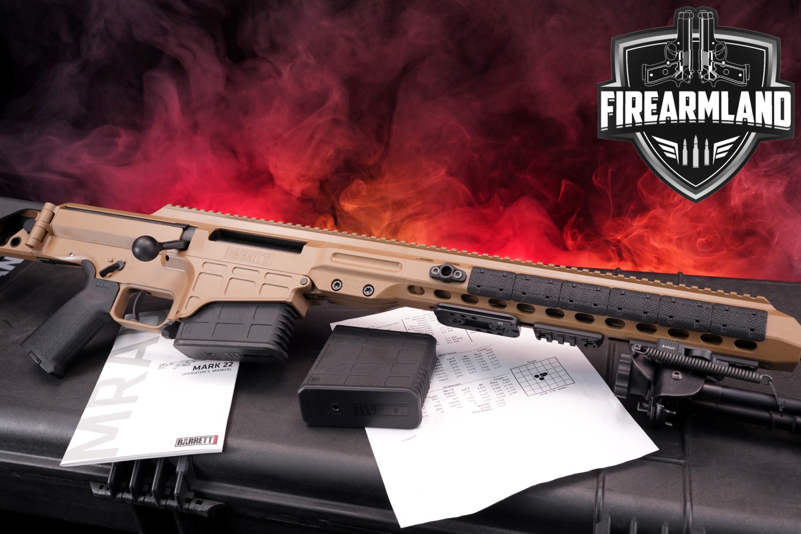Barrett MRAD Mk 22 Mod 0 .300 Norma Magnum Coyote Tan in Very Good Condition Thumbnail