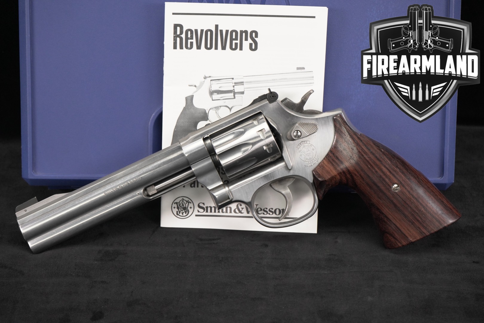 2001 Smith & Wesson (S&W) Model 617-4 .22 LR Satin Stainless in Good Condition Thumbnail