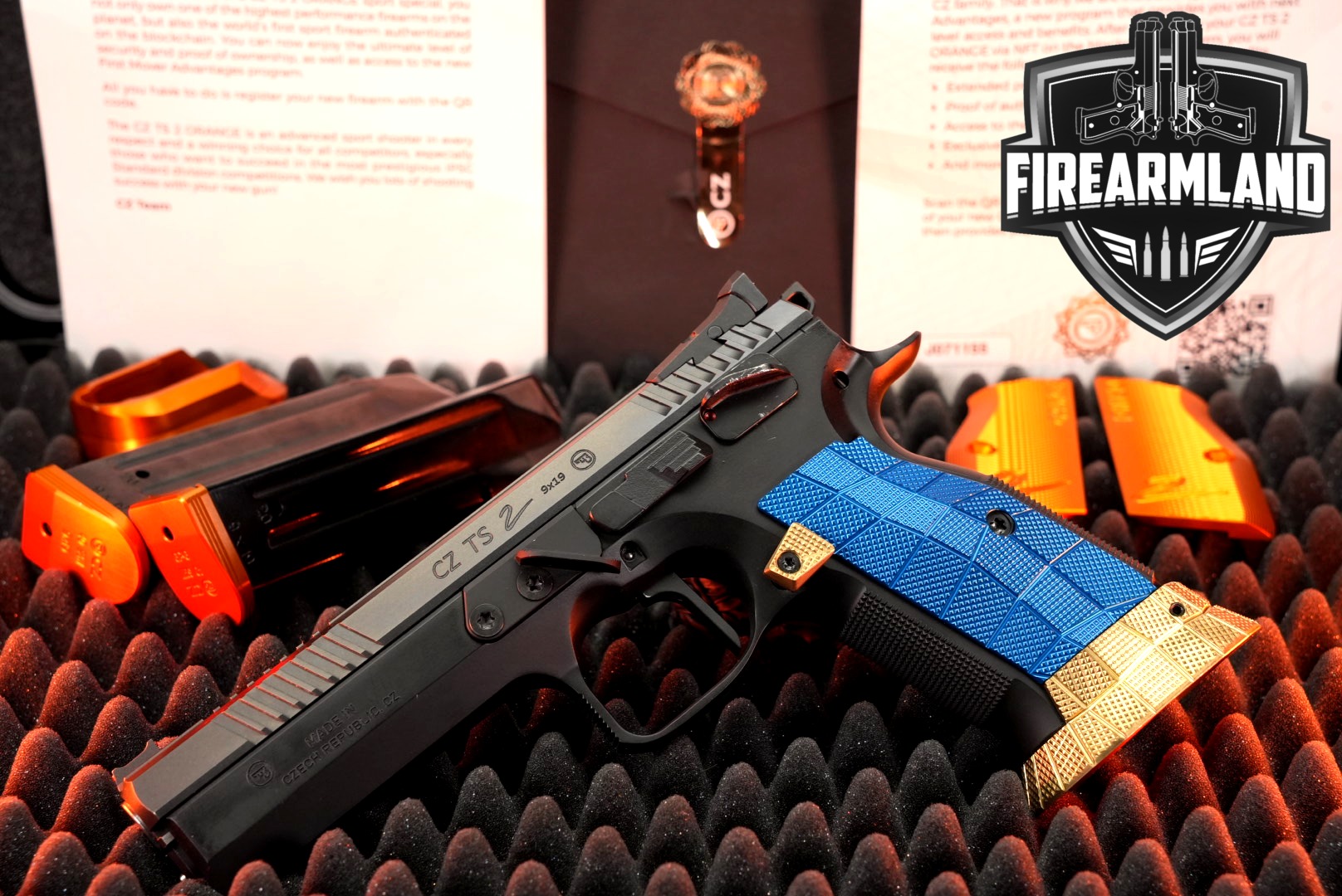 CZ TS 2 Orange 9mm Luger Blued in Very Good Condition Thumbnail
