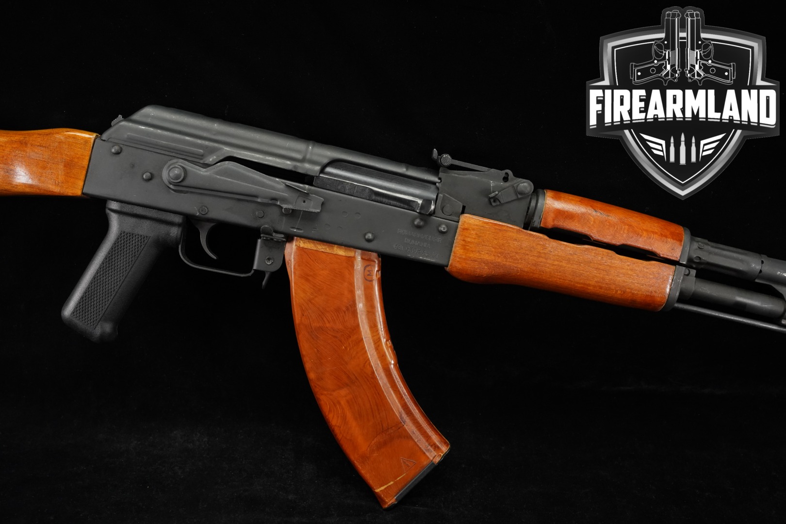 Romarm/Cugir WASR-10 7.62x39 Black & Orange Shellac in Good Condition Thumbnail