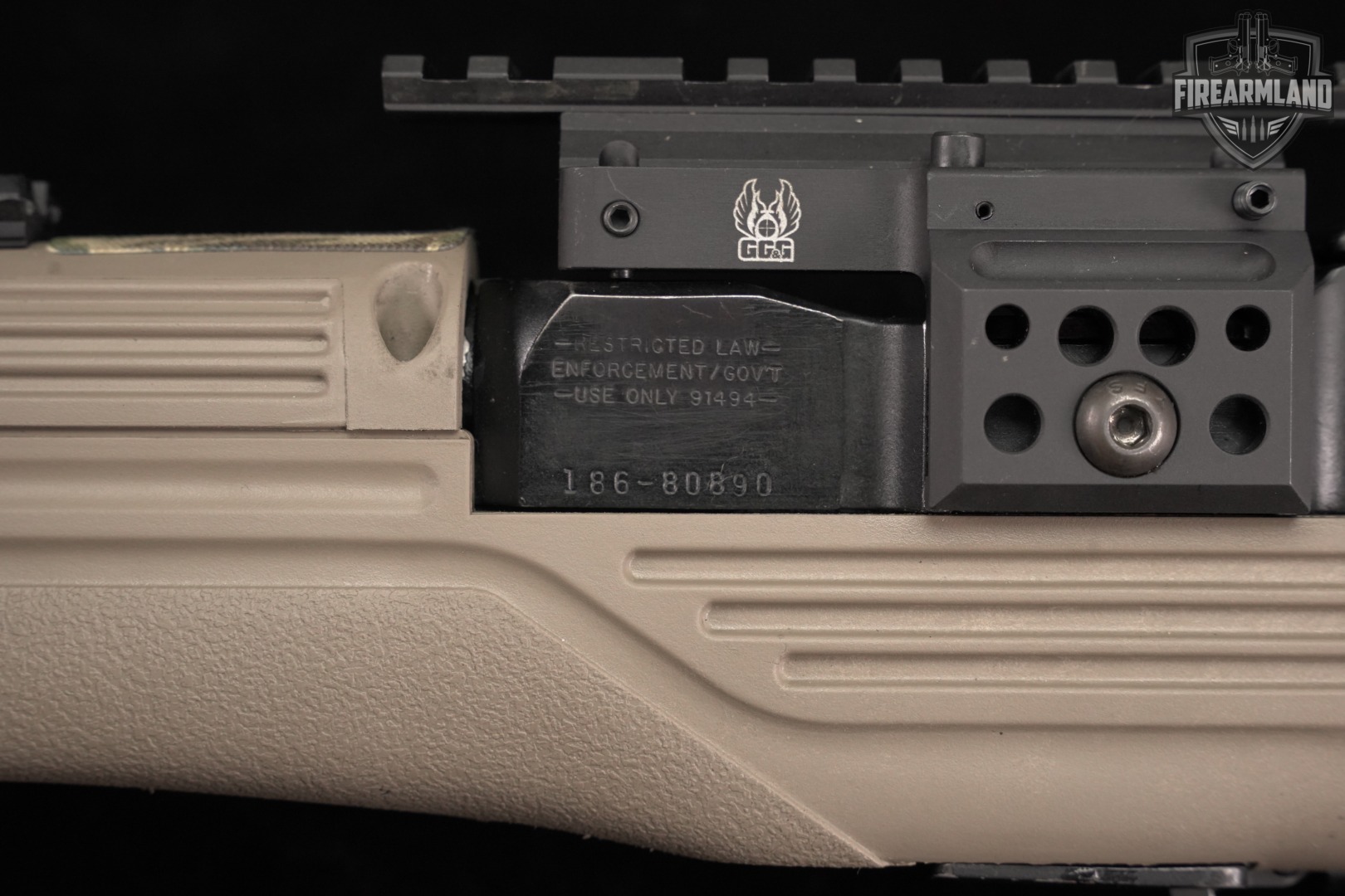 1998 Ruger Mini-14 186-Series; LE / GOVT 18" Tan Mini14 ATI CHASSIS +BIPOD-img-17