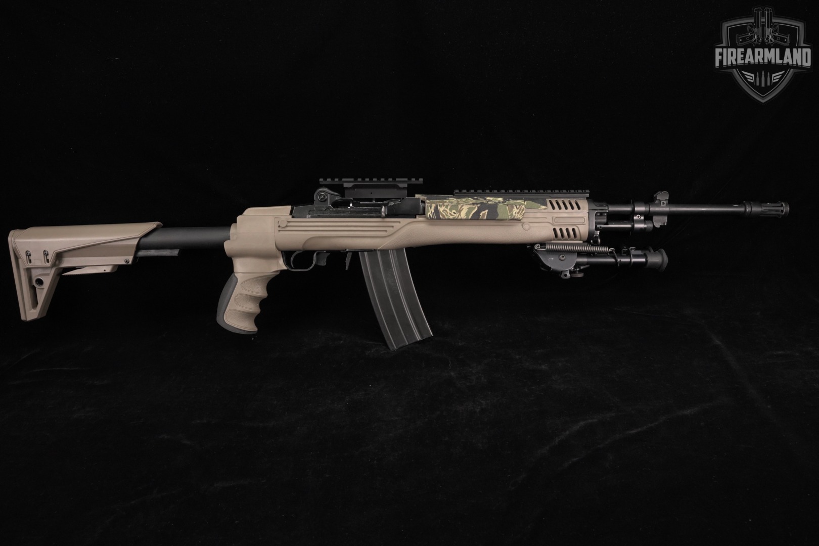 1998 Ruger Mini-14 186-Series; LE / GOVT 18" Tan Mini14 ATI CHASSIS +BIPOD-img-3