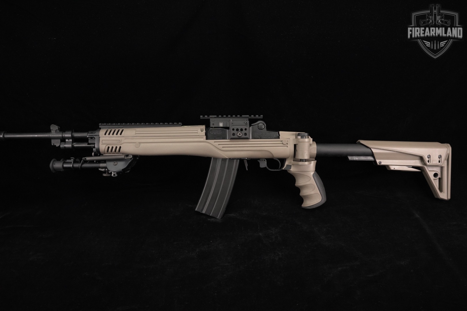 1998 Ruger Mini-14 186-Series; LE / GOVT 18" Tan Mini14 ATI CHASSIS +BIPOD-img-6