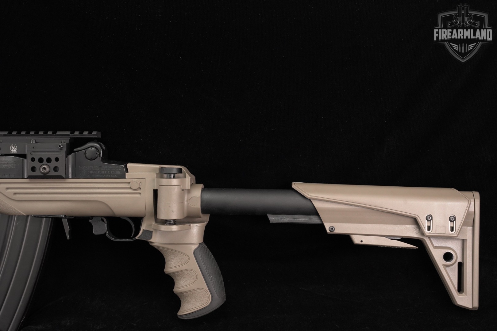 1998 Ruger Mini-14 186-Series; LE / GOVT 18" Tan Mini14 ATI CHASSIS +BIPOD-img-8