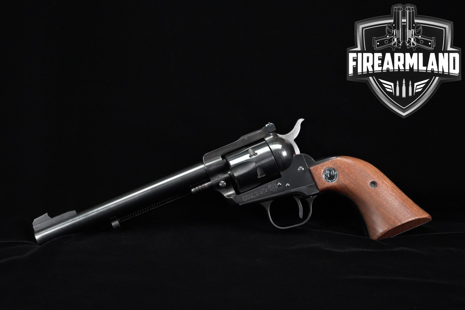 1968 Sturm Ruger Single-Six Super Old-Model Three-Screw Convertible .22 LR / .22 WMR Two-Tone Blued & Silver in Very Good Condition Thumbnail
