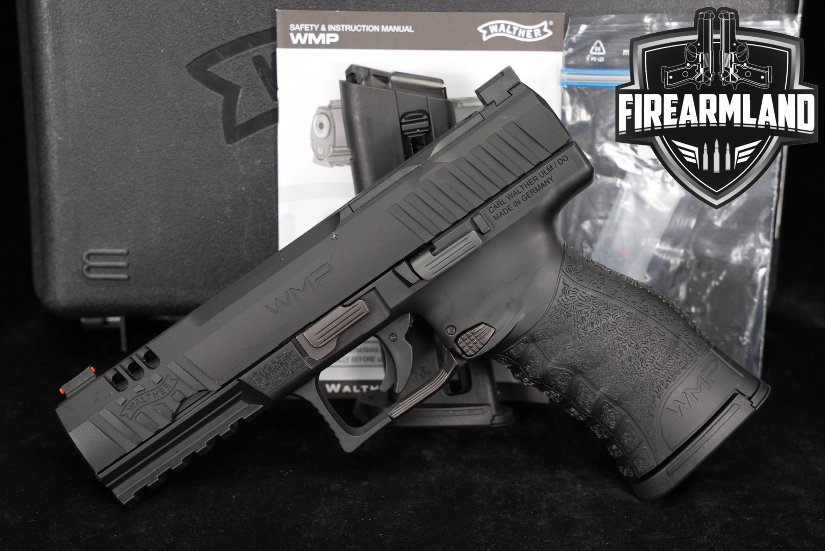 Walther WMP 22 WMR Optics-Ready 4.5" +2 MAGS & ORIG BOX-img-0