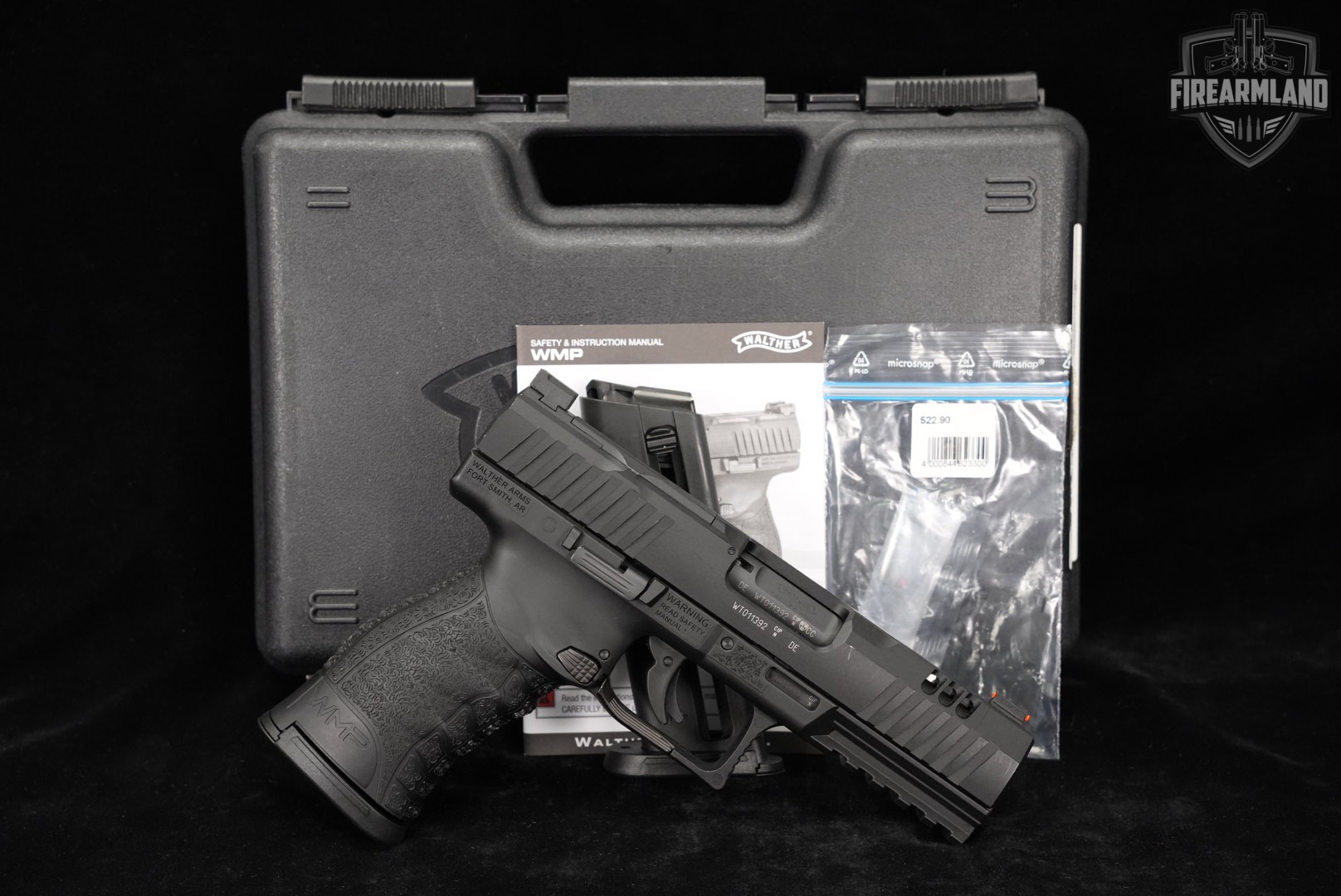 Walther WMP 22 WMR Optics-Ready 4.5" +2 MAGS & ORIG BOX-img-2