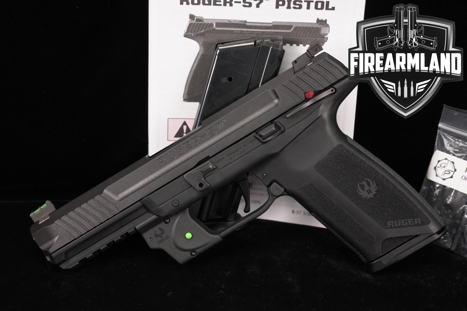 Ruger-57 5.7x28 Optics-Ready 4.94" 5.7 Five-seveN +2 MAGS, LASER-img-0