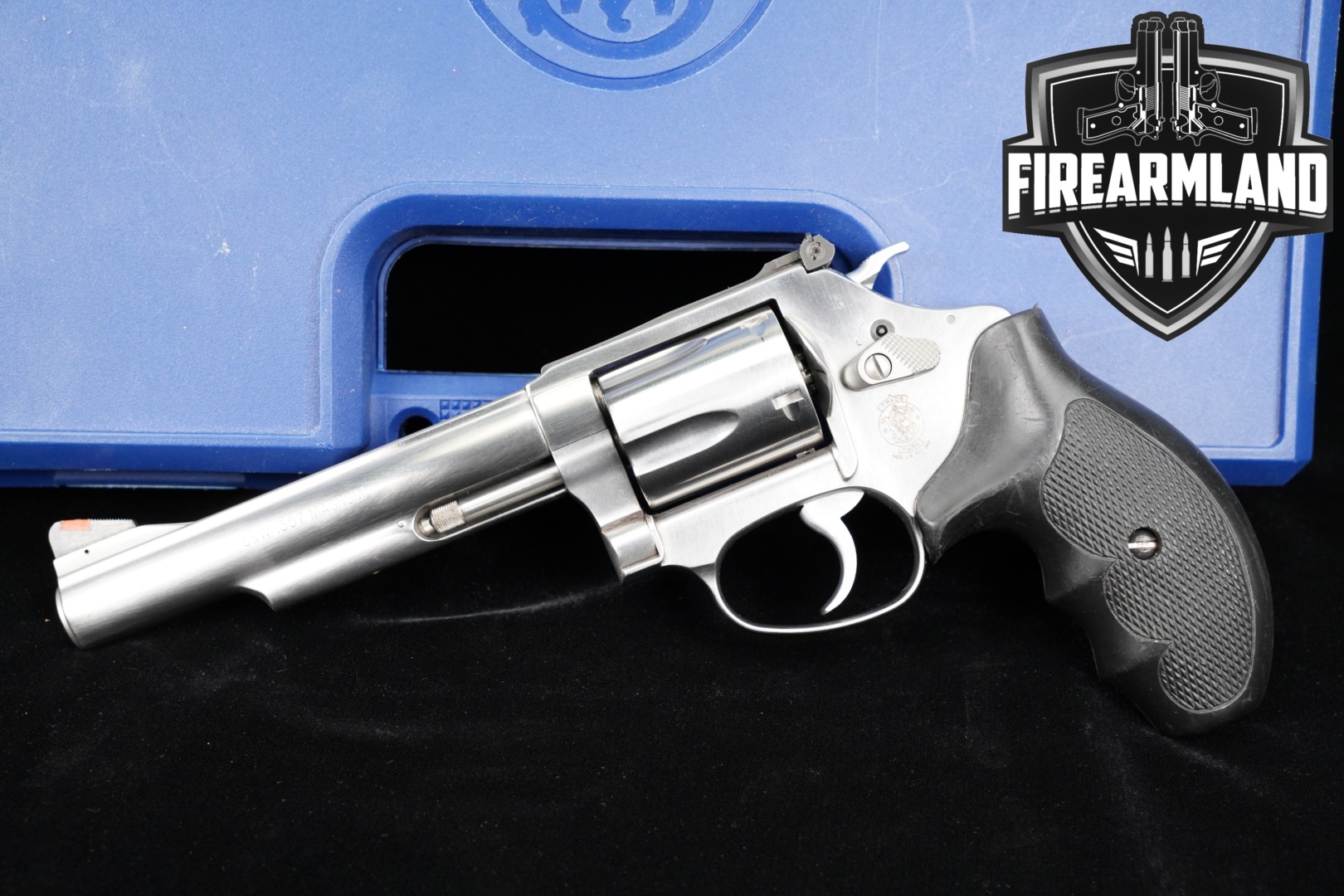 Smith & Wesson Model 60-18 S&W 357 Magnum 5" Satin Stainless DA/SA +CASE-img-0