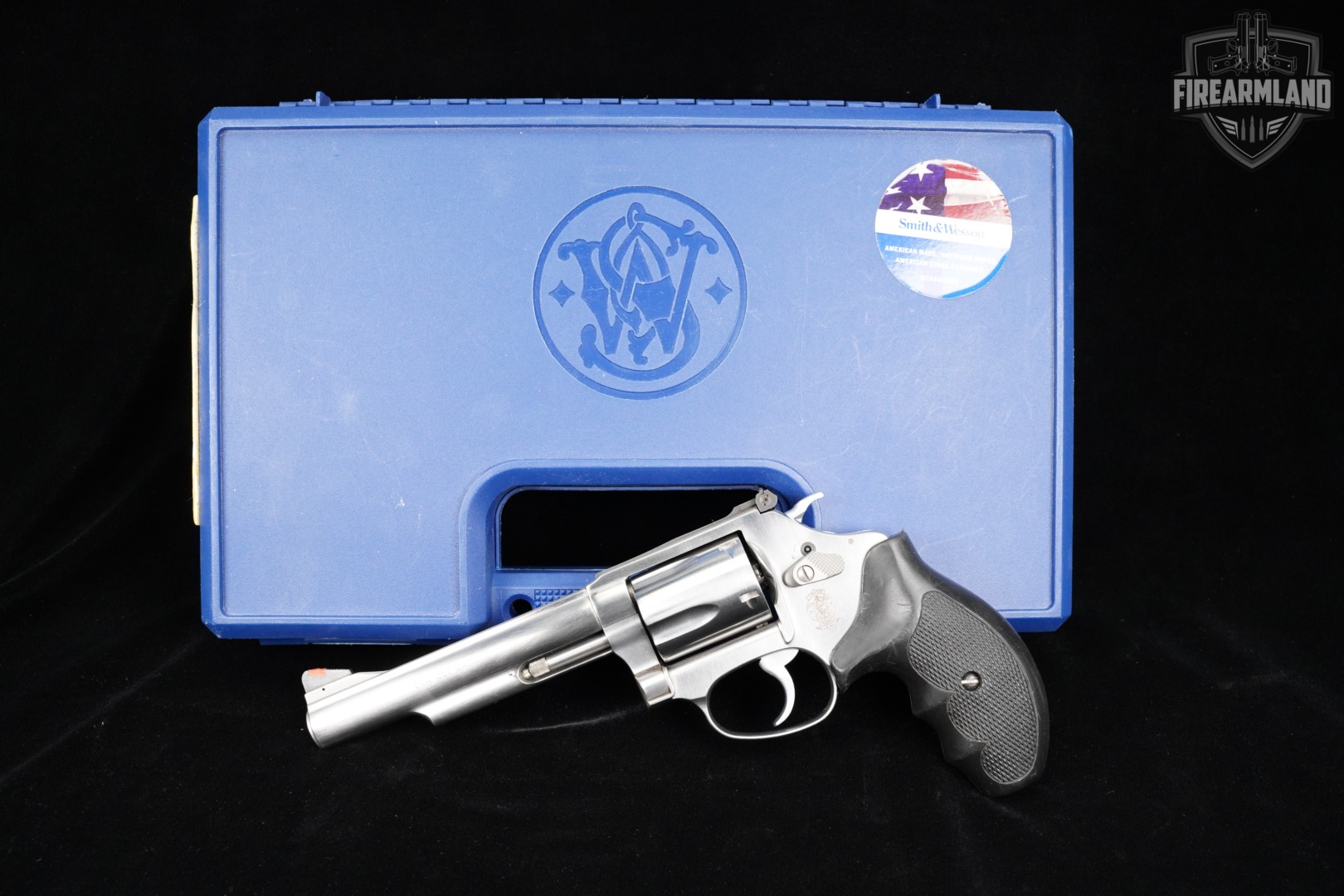 Smith & Wesson Model 60-18 S&W 357 Magnum 5" Satin Stainless DA/SA +CASE-img-2