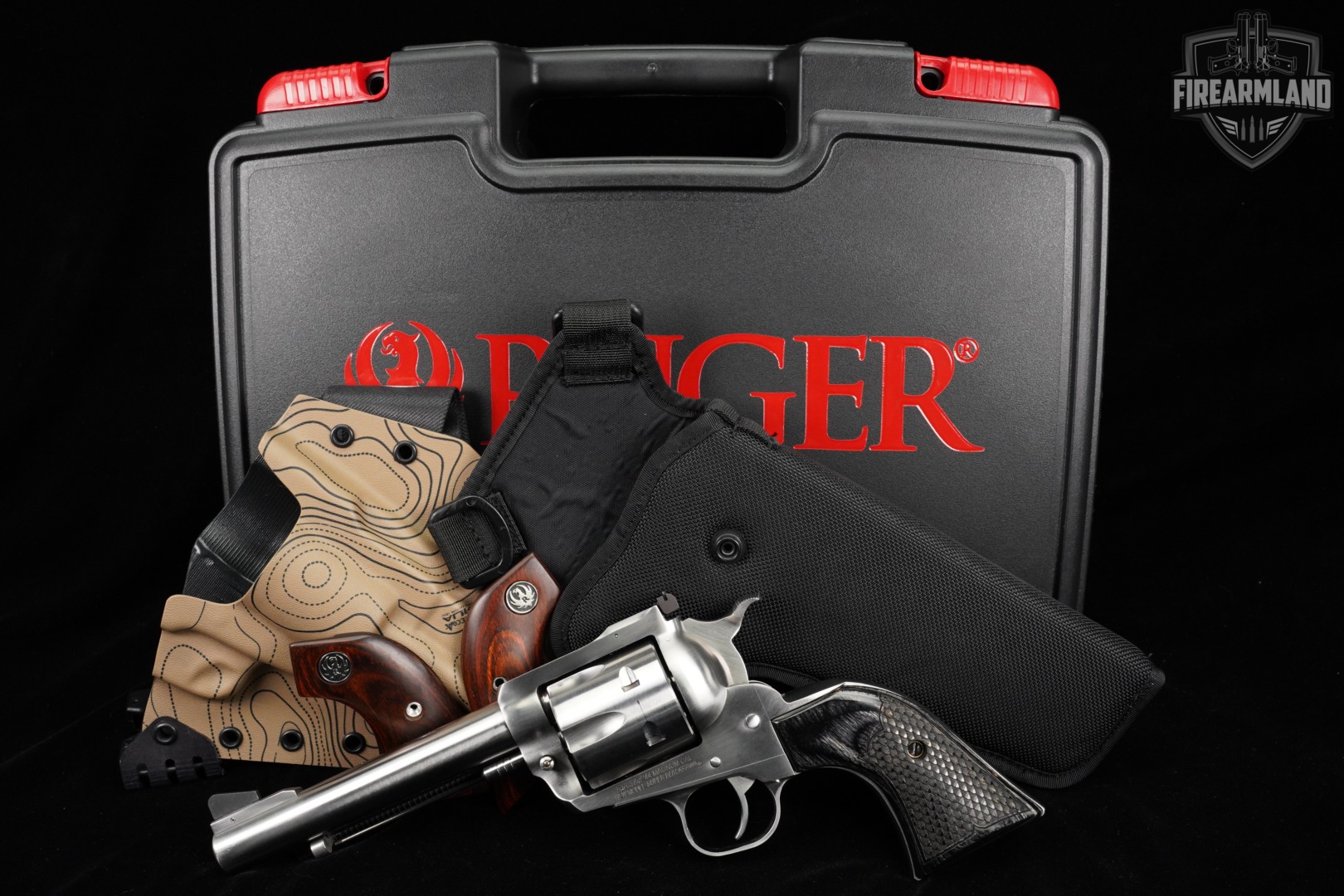 Ruger New Model Super Blackhawk 44 Rem Mag 5.5" Satin Stainless +ORIG CASE-img-2