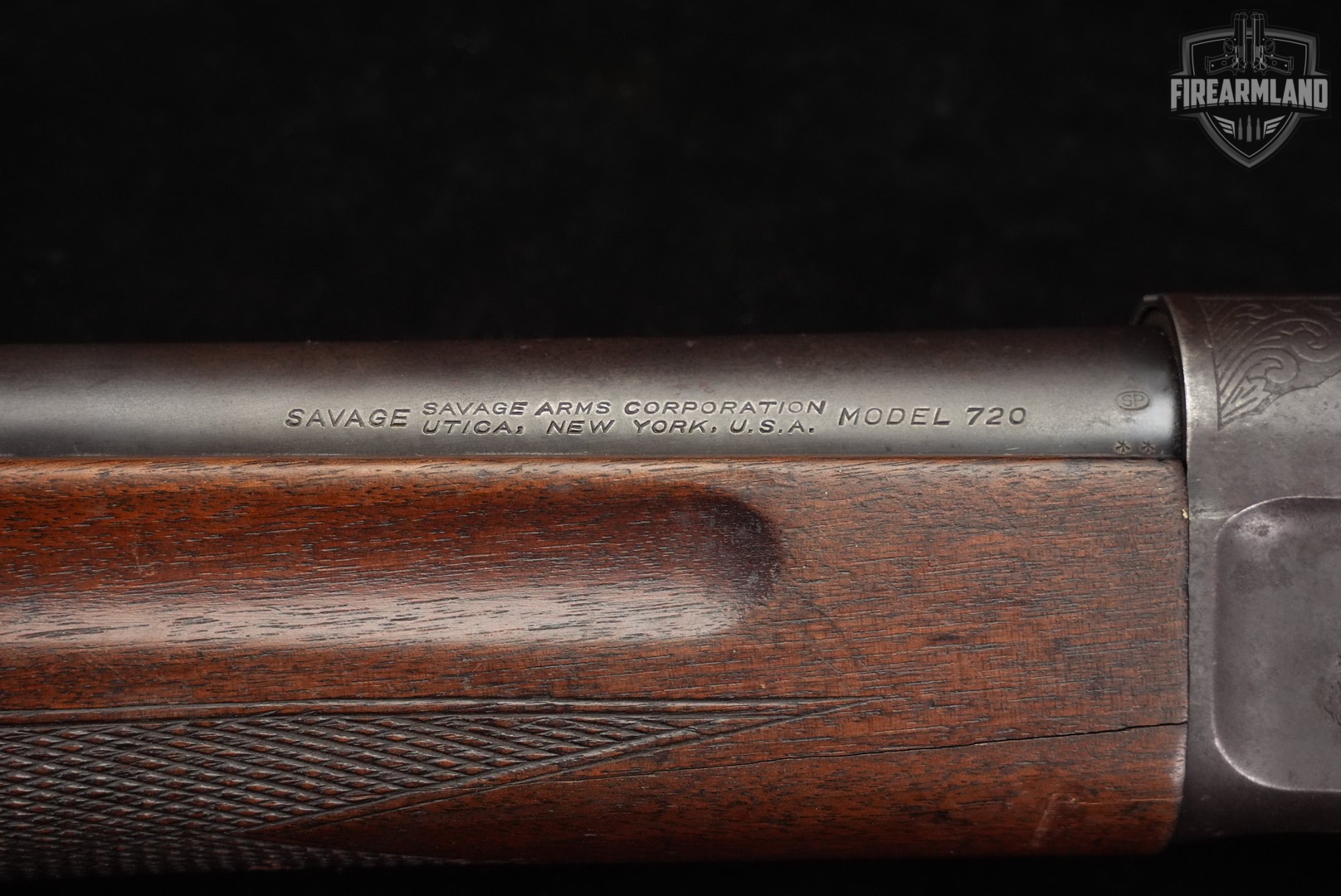 1940's Savage Arms Model 720 12-Gauge 28" Blued & Walnut M720-img-18