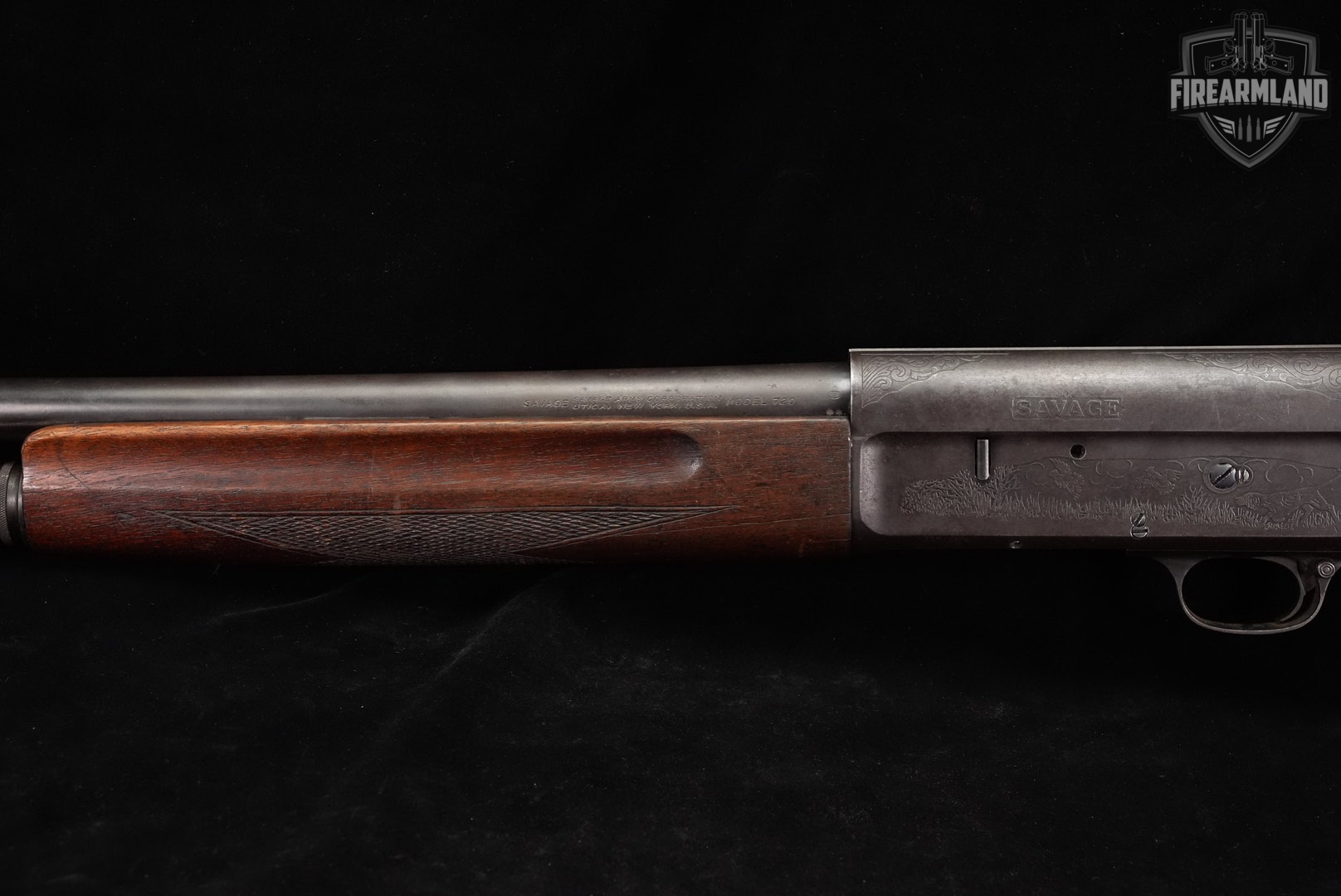 1940's Savage Arms Model 720 12-Gauge 28" Blued & Walnut M720-img-8