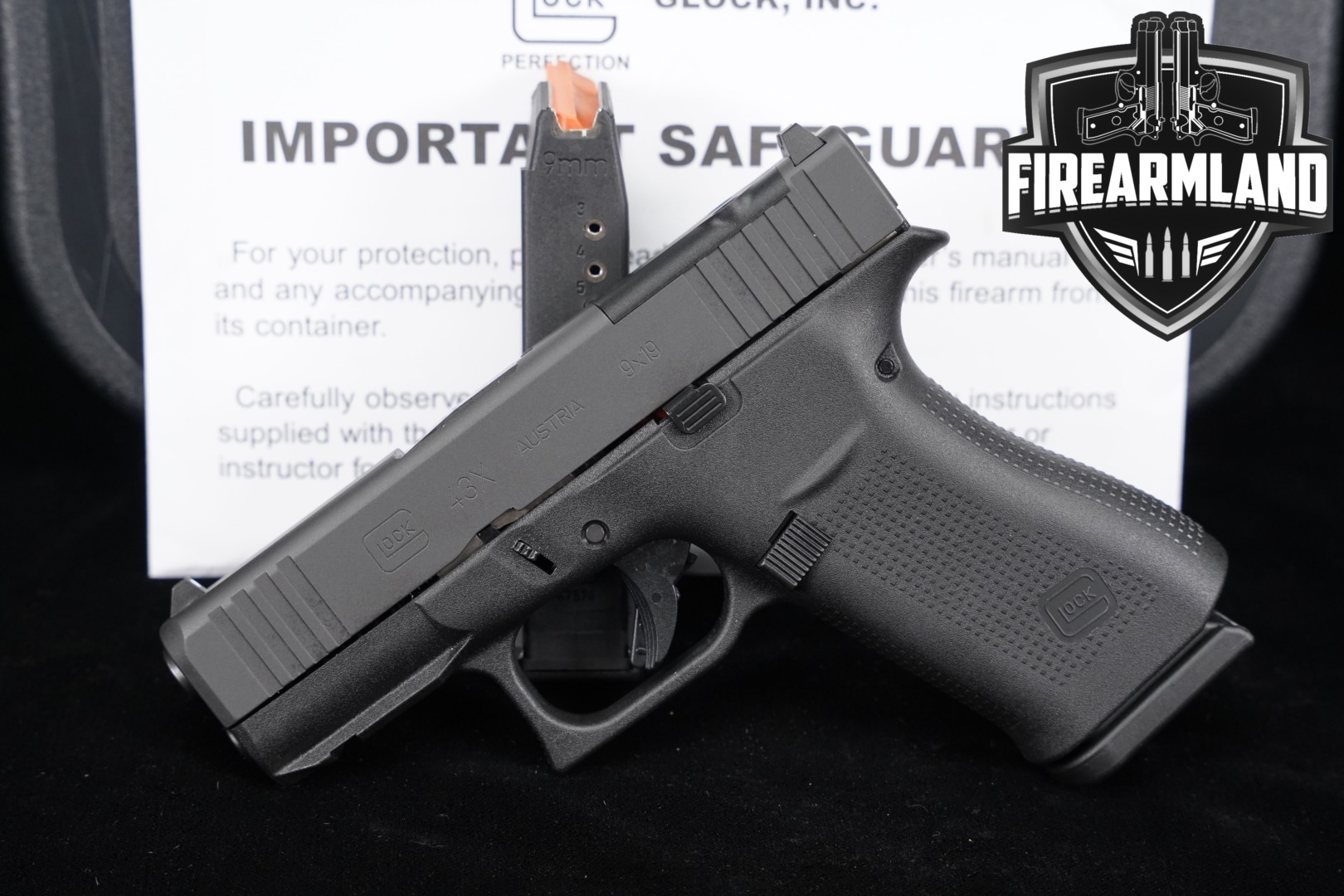 Glock G43X MOS 9mm Luger Black in Excellent Condition Thumbnail