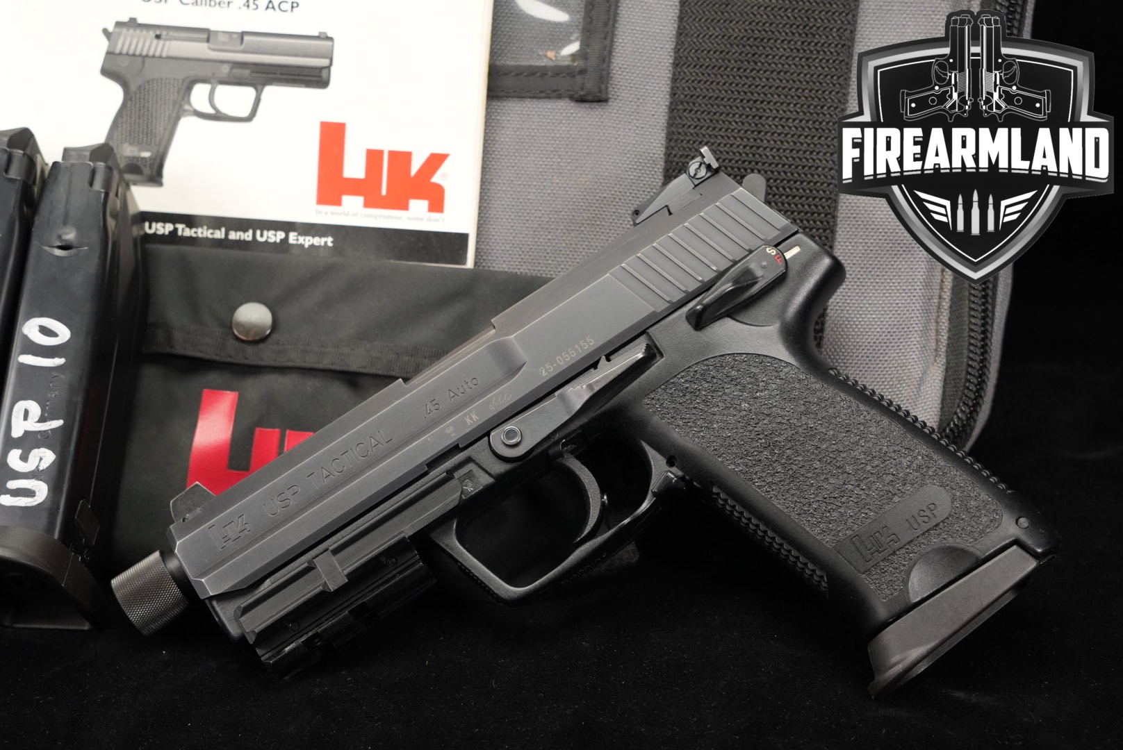 Heckler & Koch (H&K, HK) USP45 Tactical .45 ACP Black in Good Condition Thumbnail