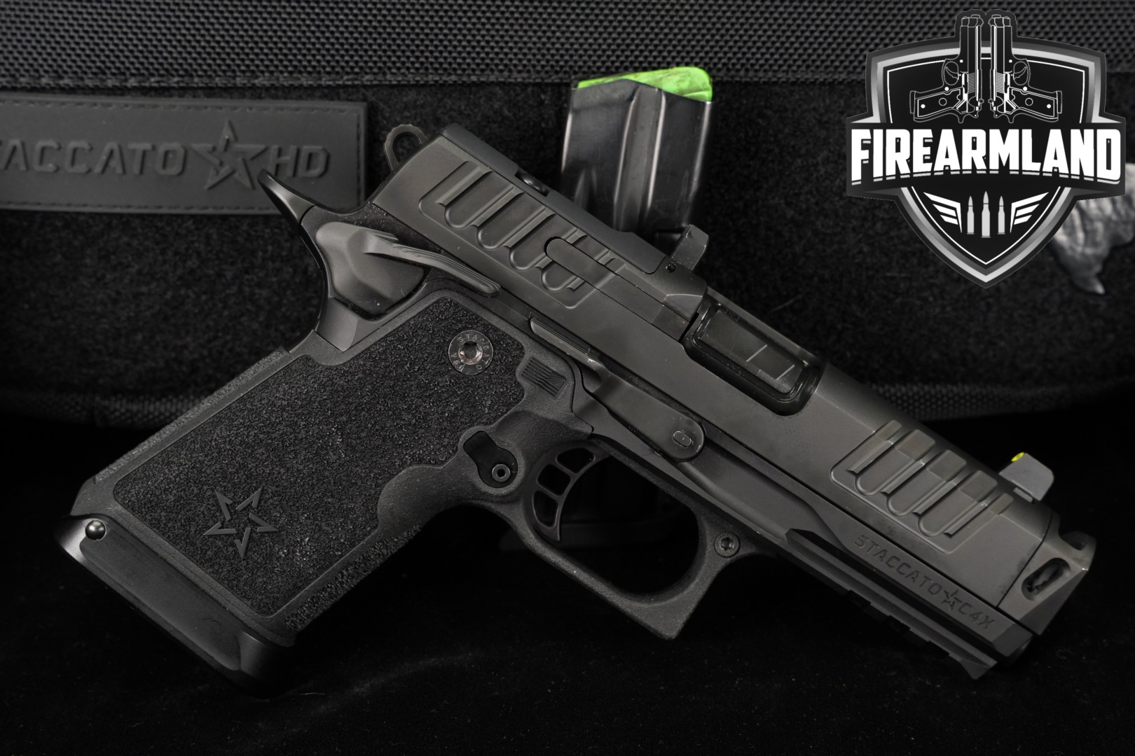 Staccato C4X HD 9mm Optics-Ready 4" STI C-4X 1911 2011 +6 MAGS & ORIG CASE-img-0