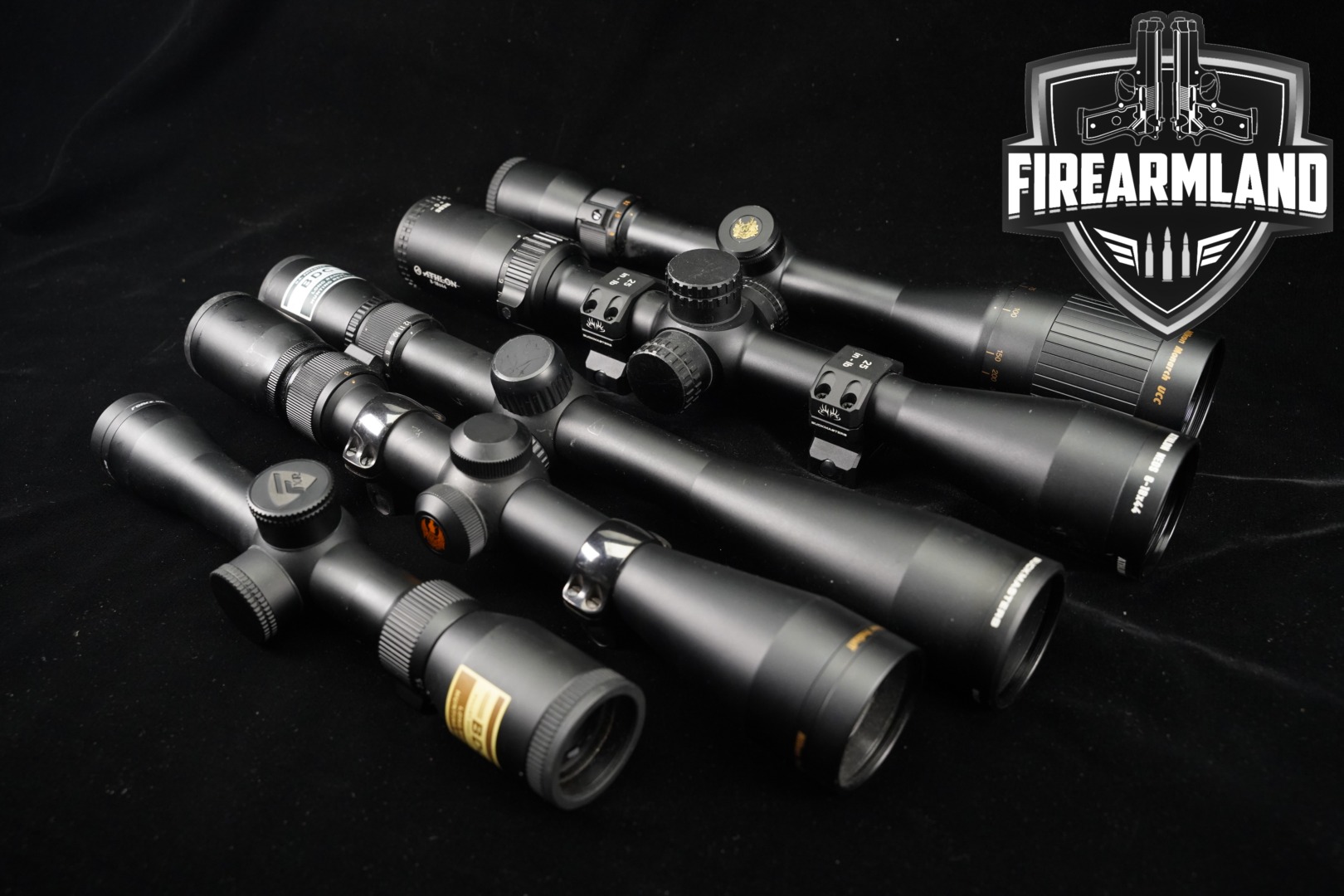 Multiple Manufacturers 5x Hunting & Target Scopes in Good Condition Thumbnail