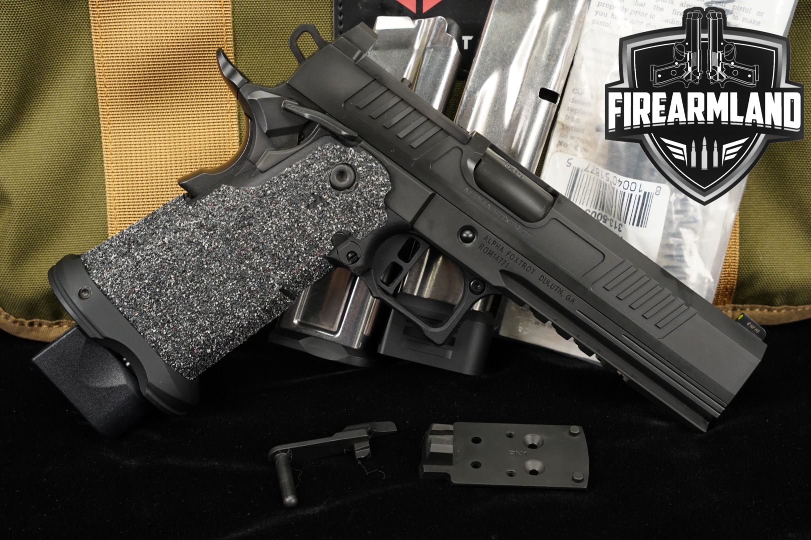 Alpha Foxtrot AF1911 Romulus 5" Bull 9mm AF 1911 2011 +3 MAGS & ORIG CASE-img-0