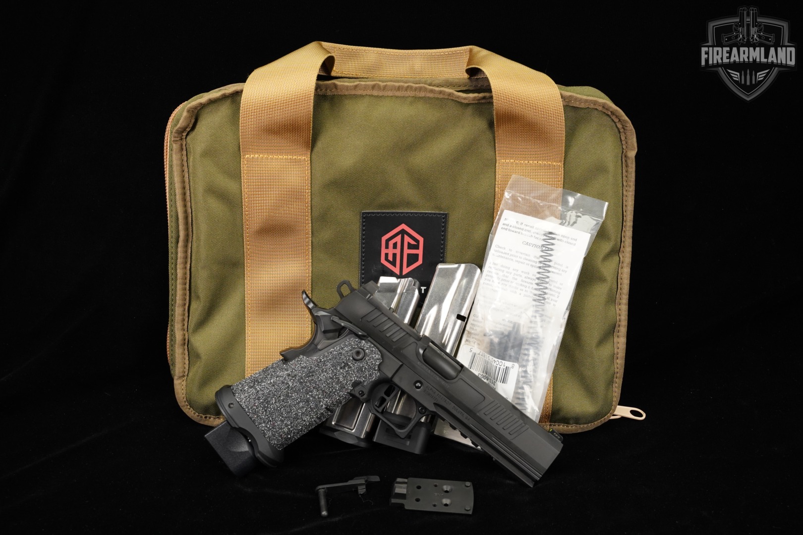 Alpha Foxtrot AF1911 Romulus 5" Bull 9mm AF 1911 2011 +3 MAGS & ORIG CASE-img-2