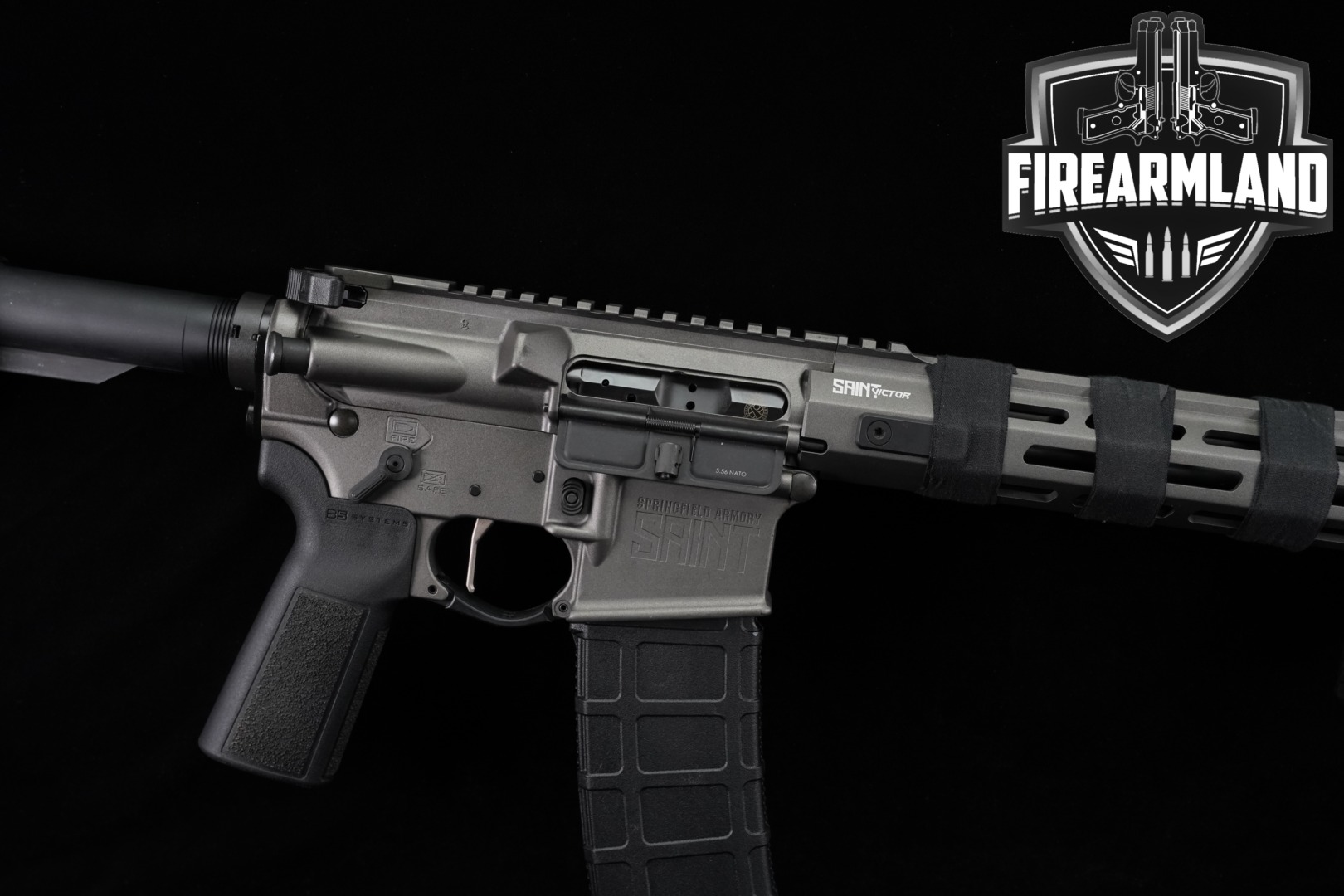 Springfield Armory SAINT Victor 5.56 NATO Rifle 5.56mm NATO Gray in Very Good Condition Thumbnail