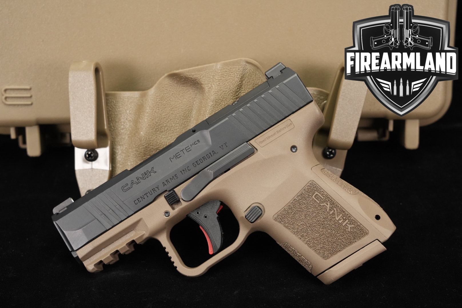 Canik METE MC9 9mm Luger Two-Tone FDE in Very Good Condition Thumbnail