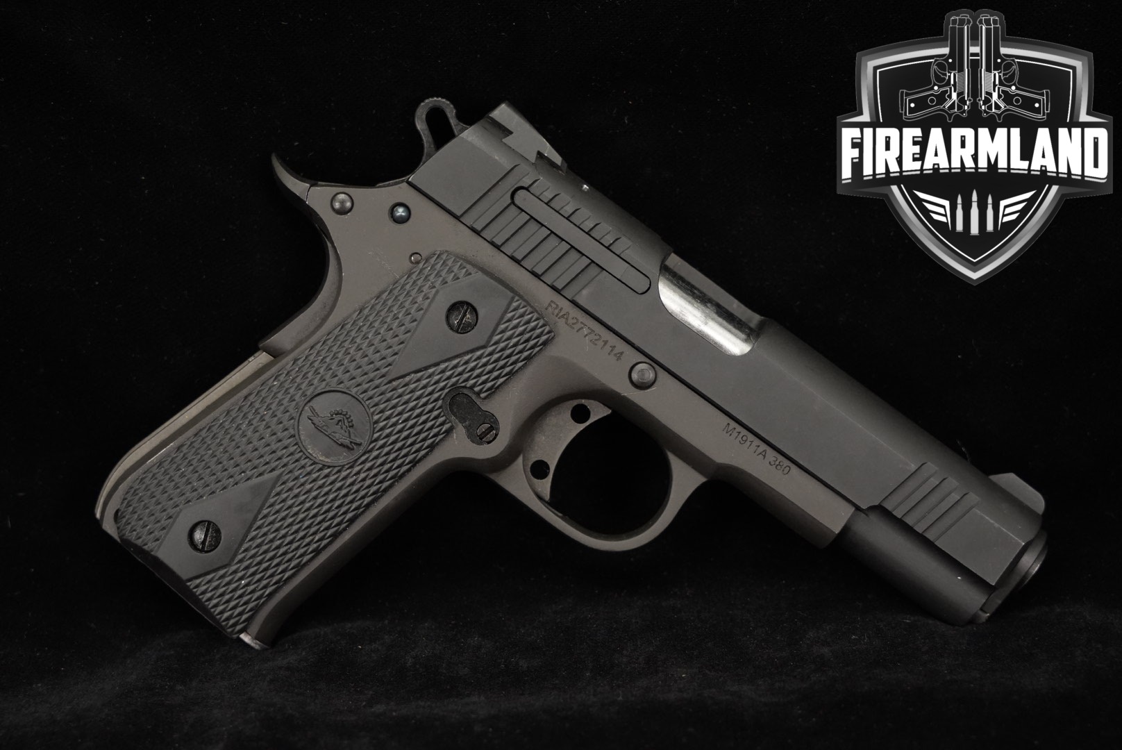 Rock Island Armory RIA M1911A 380 BBR 380ACP 1911 3.75" Parkerized-img-0