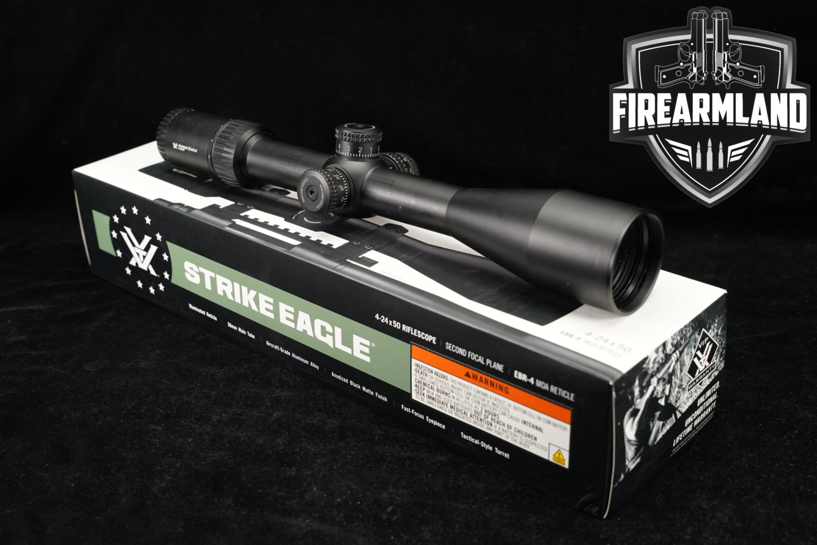 Vortex Optics STRIKE EAGLE 4-24X50MM in Excellent Condition Thumbnail