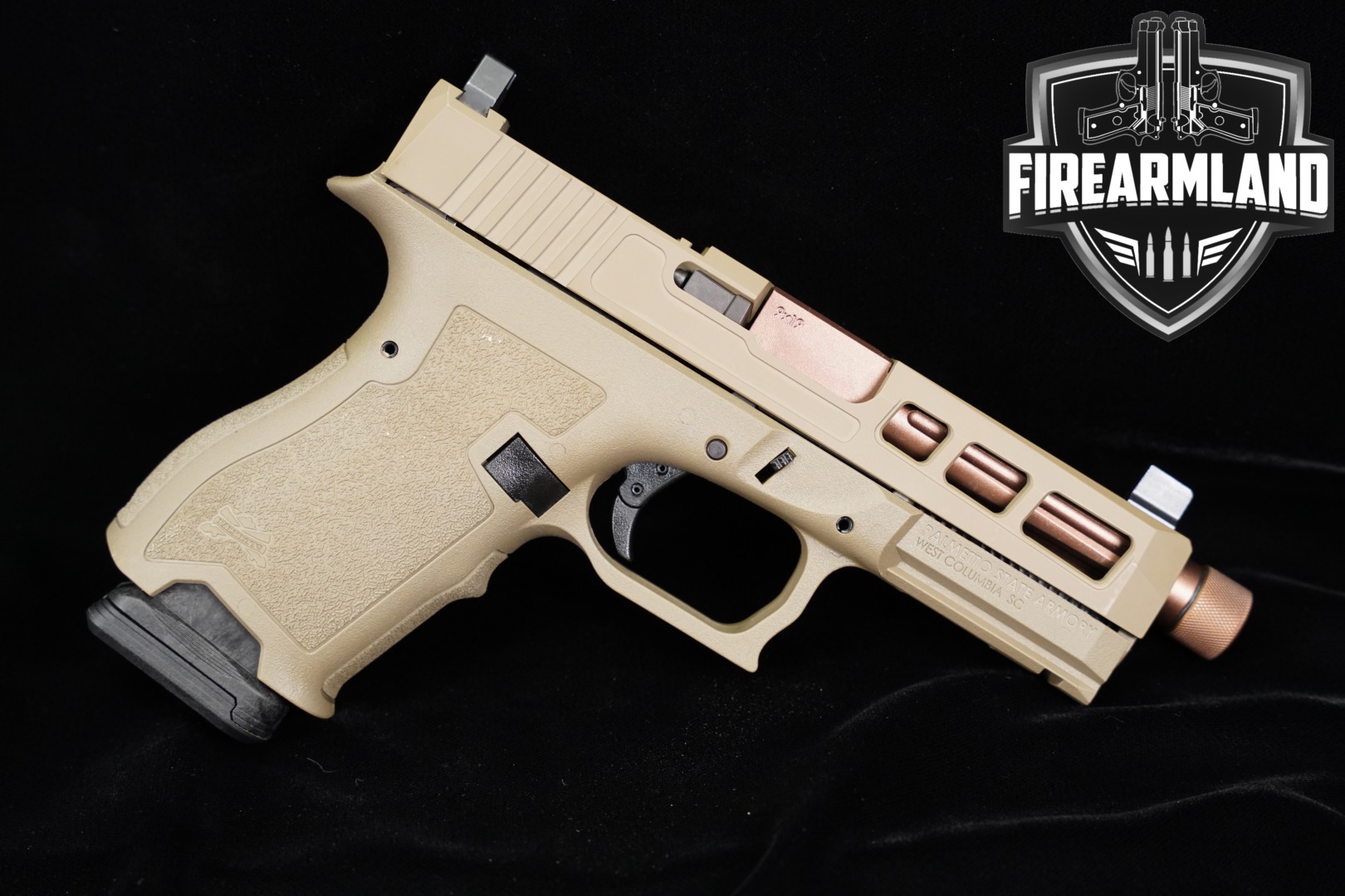Palmetto State Armory (PSA) Dagger Compact RMR Optic Cut; Threaded Barrel 9mm Luger FDE in Very Good Condition Thumbnail