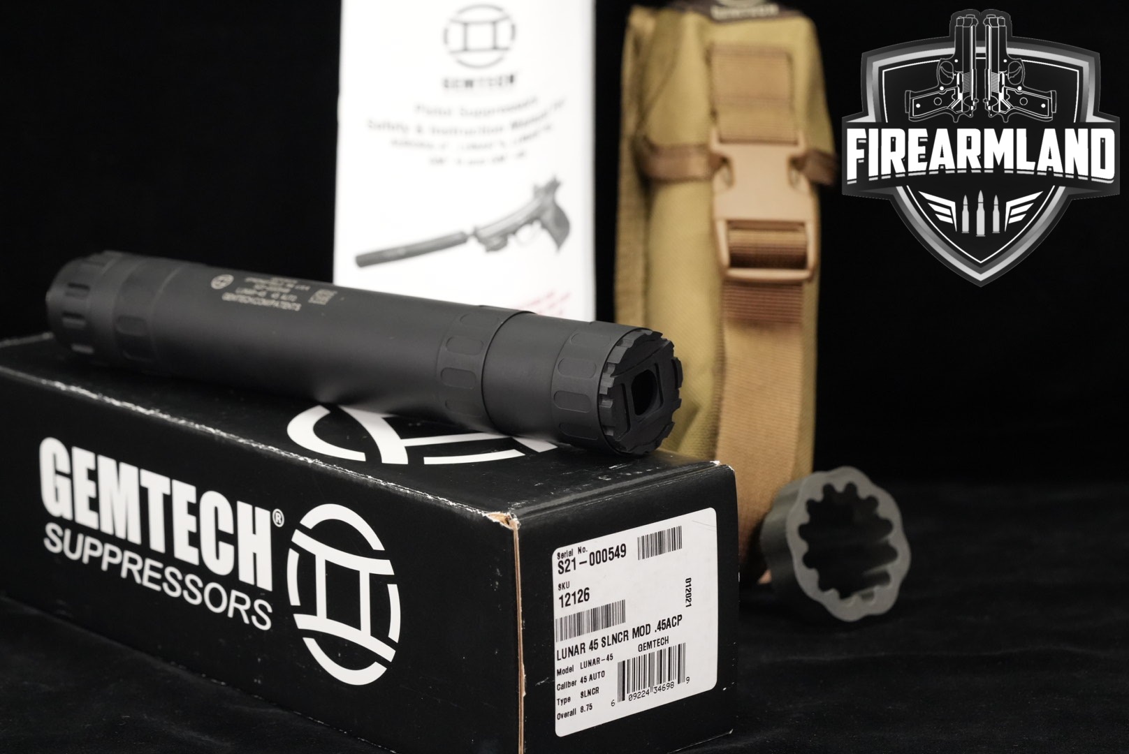 Gemtech Lunar-45 .45 ACP in Excellent Condition Thumbnail