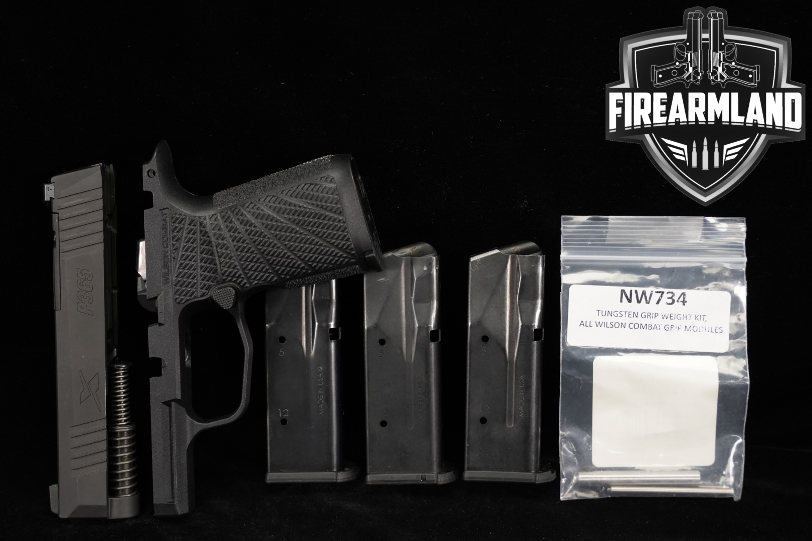 Sig Sauer P365X Build Kit With Wilson Combat WCP365 XL Grip Module 9mm Luger in Very Good Condition Thumbnail
