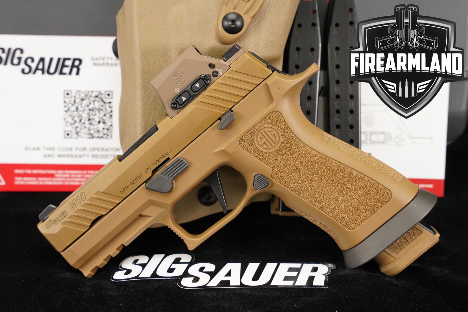 2025 Sig Sauer P320-M18X RX 9mm Luger Coyote in Very Good Condition Thumbnail