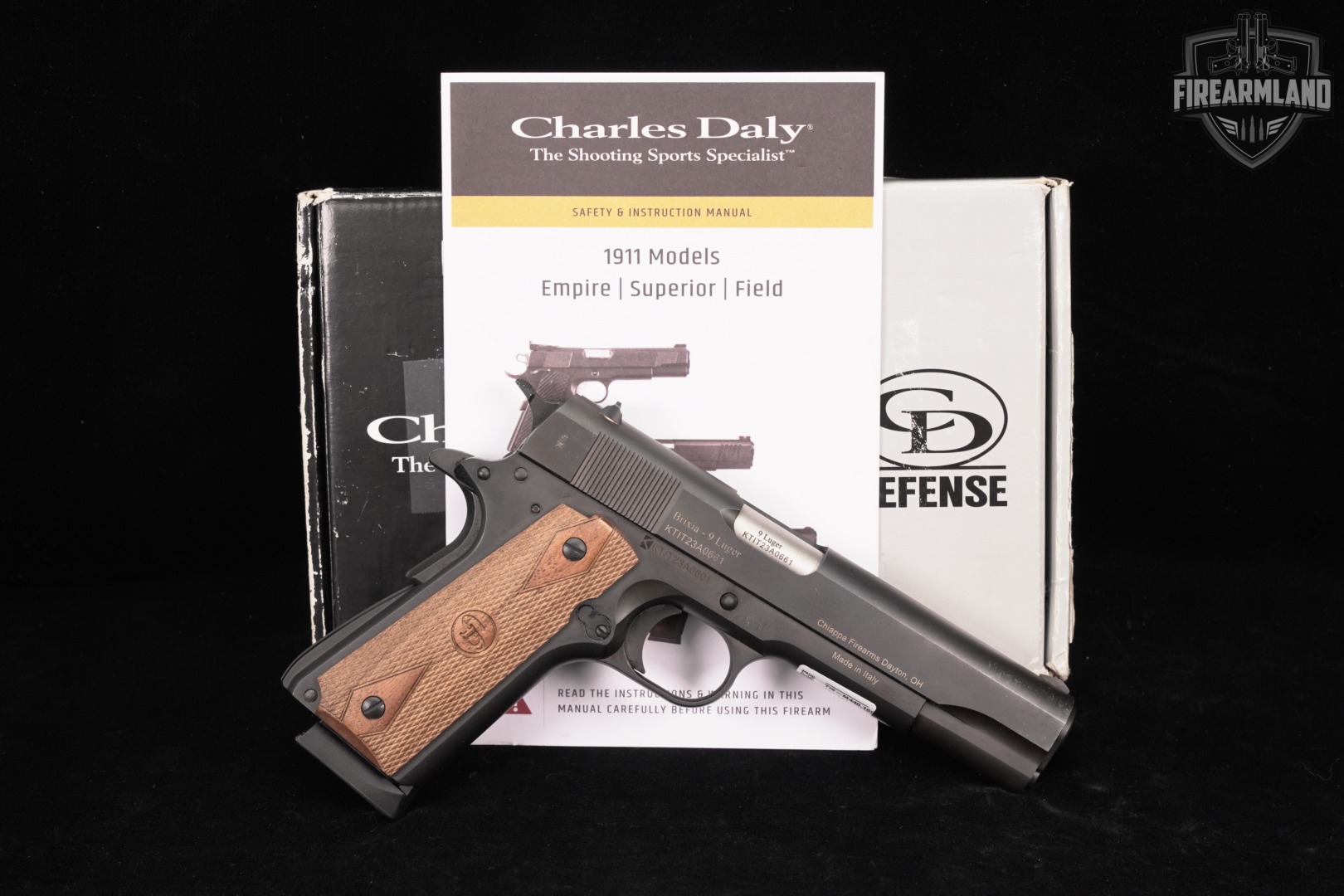 Charles Daly 1911 Field Grade 9mm 5" Brixia +ORIG BOX-img-2