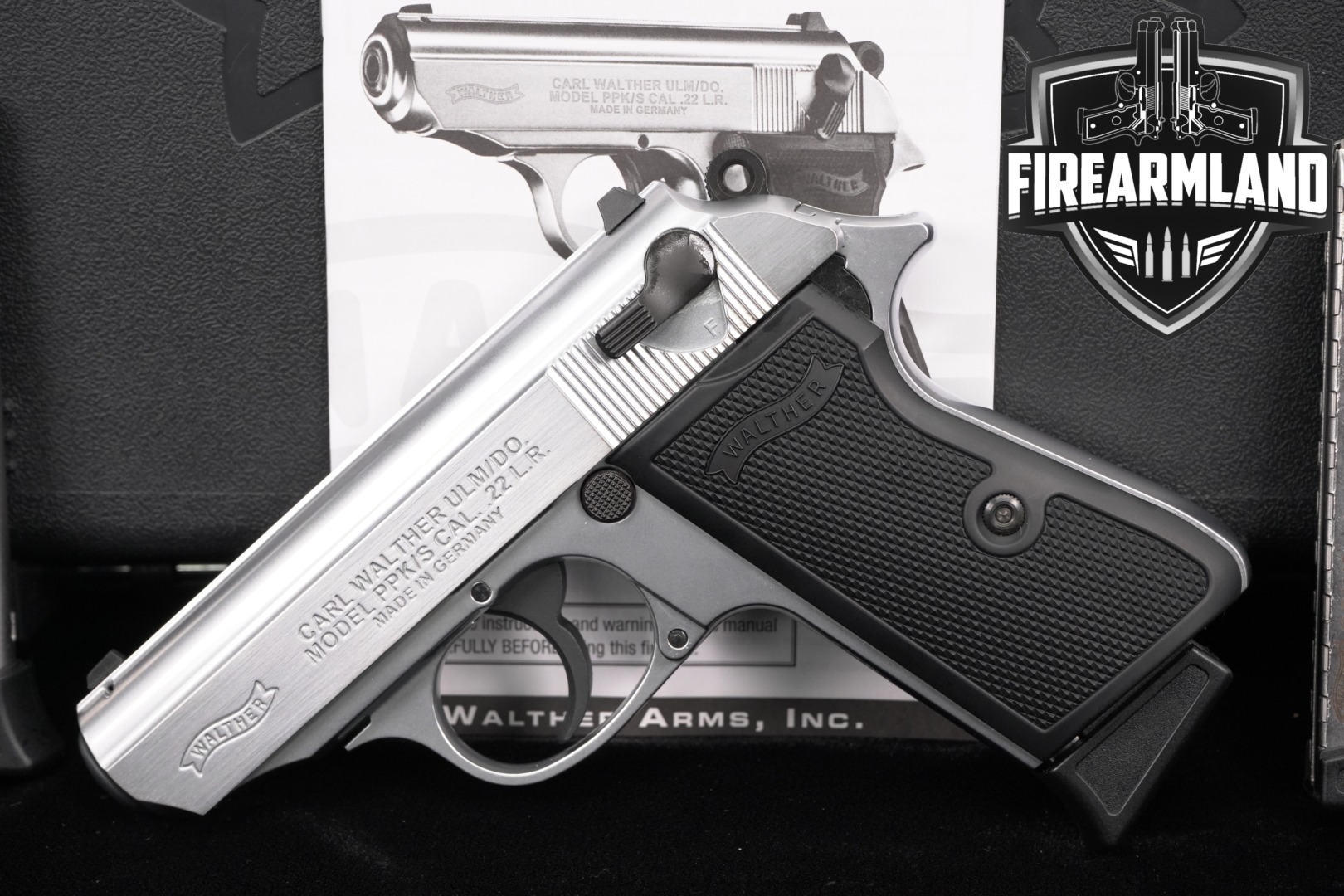 2020 Walther PPK/S .22 .22 LR Nickel in Excellent Condition Thumbnail