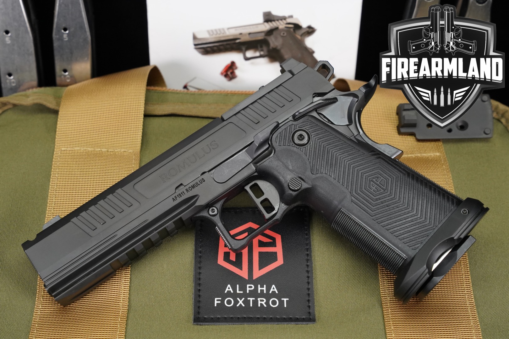 Alpha Foxtrot AF1911 Romulus 4.25" Compensated 9mm Luger Black in Very Good Condition Thumbnail