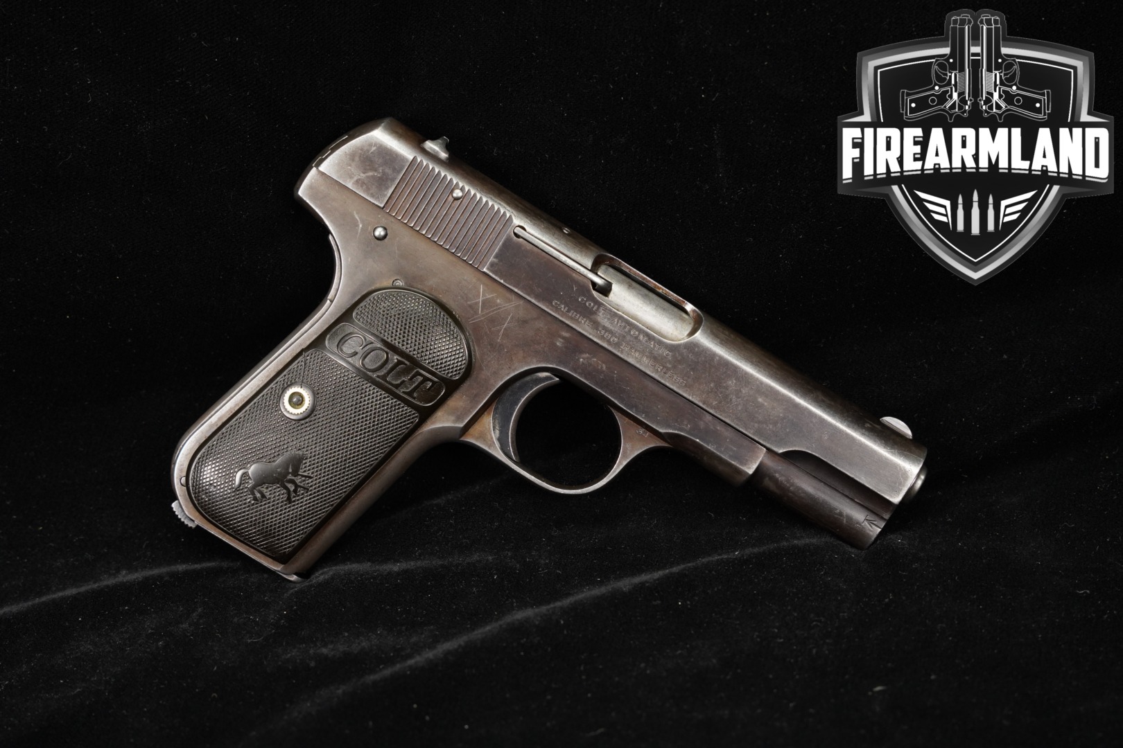1920 Colt Model 1908 Pocket Hammerless Type III 380 ACP 3.75" Blued-img-0