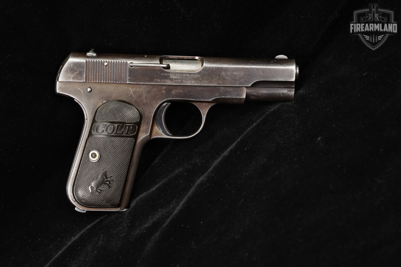1920 Colt Model 1908 Pocket Hammerless Type III 380 ACP 3.75" Blued-img-3