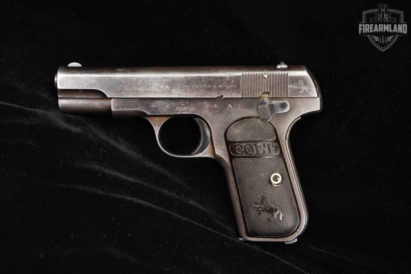 1920 Colt Model 1908 Pocket Hammerless Type III 380 ACP 3.75" Blued-img-4