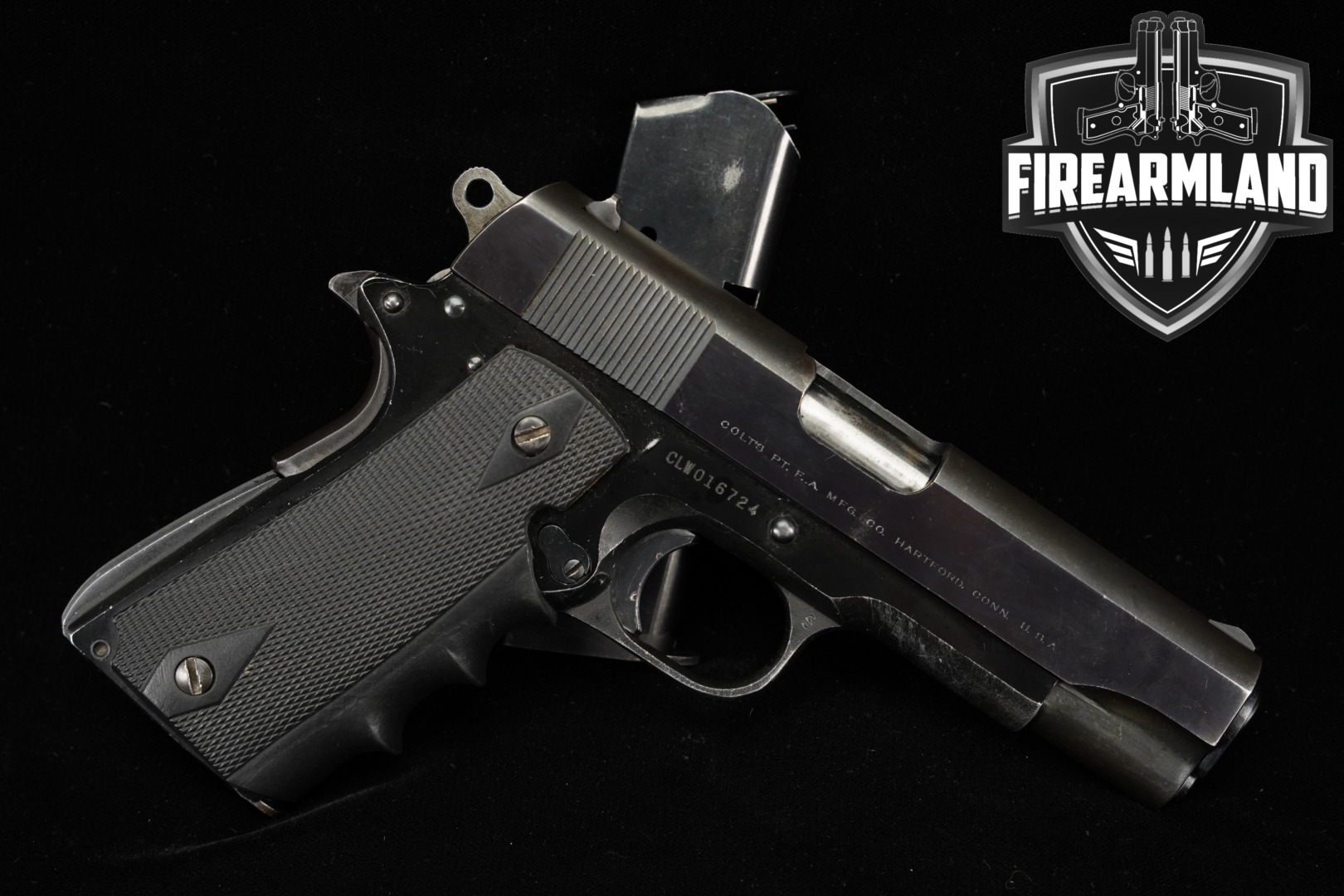 1972 Colt Commander Model Lightweight, Series 70 .45 ACP Blued in Fair Condition Thumbnail