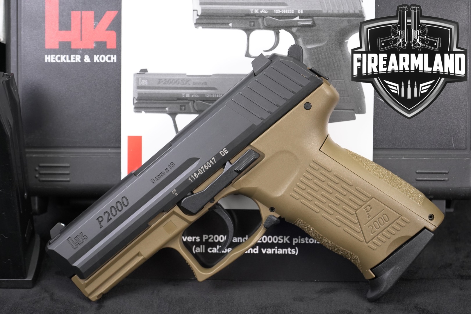 Heckler & Koch (H&K, HK) P2000 V3 9mm Luger Two-Tone FDE in Very Good Condition Thumbnail