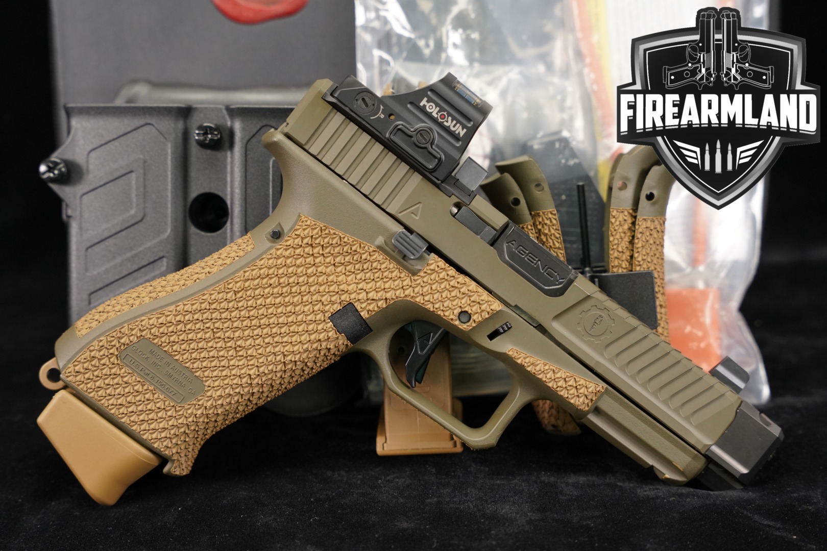 Agency Arms Glock 19X Sage Dynamics 9mm Luger Coyote in Excellent Condition Thumbnail