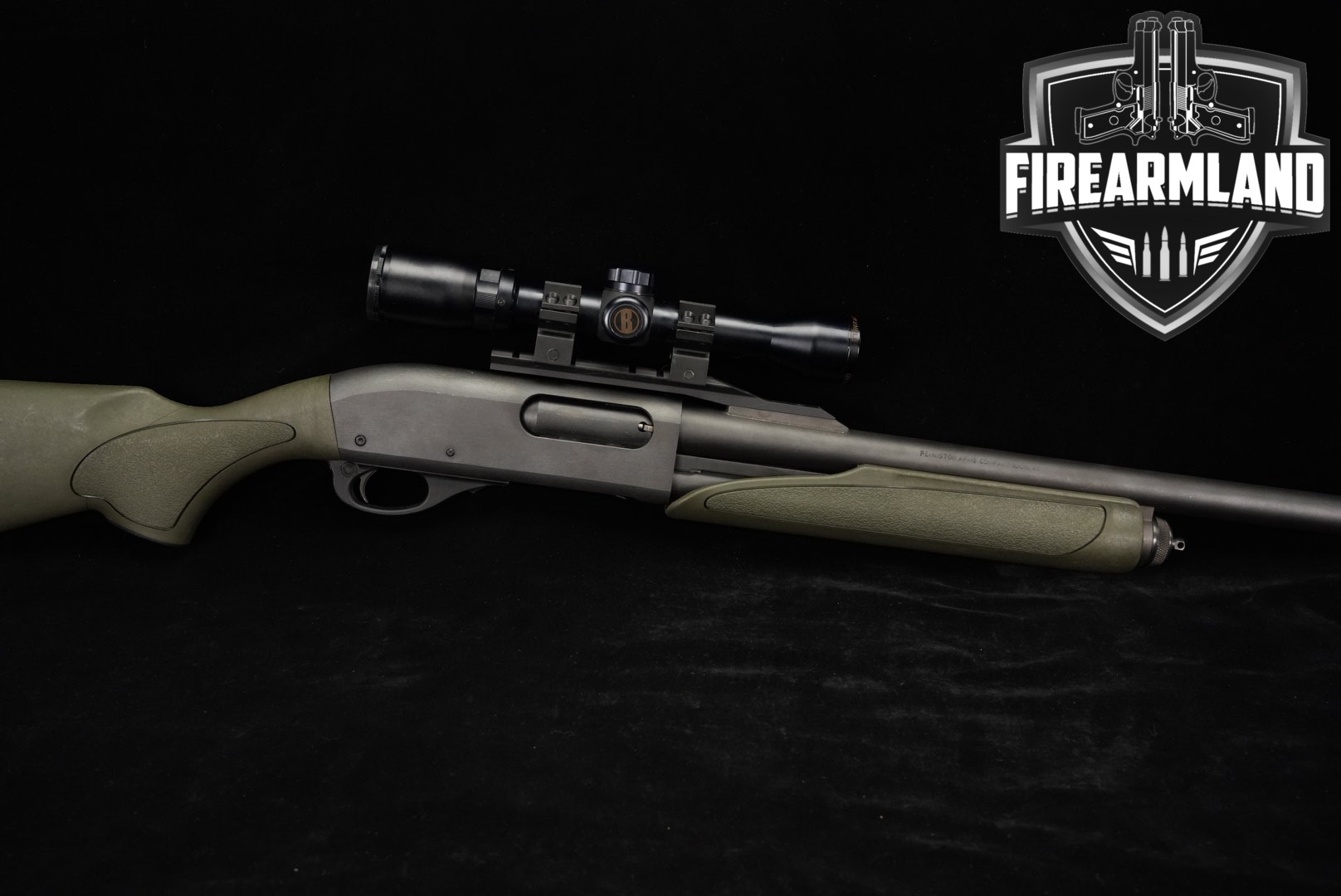 Remington Model 870 Fully Rifled 12-Gauge 23" Black & OD Green M870-img-0