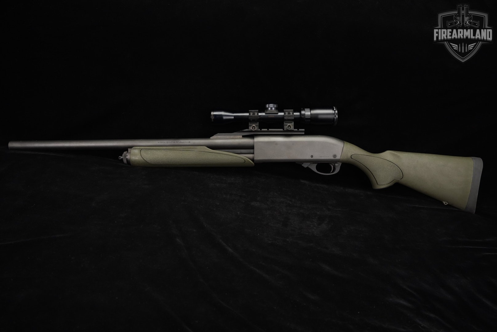 Remington Model 870 Fully Rifled 12-Gauge 23" Black & OD Green M870-img-7
