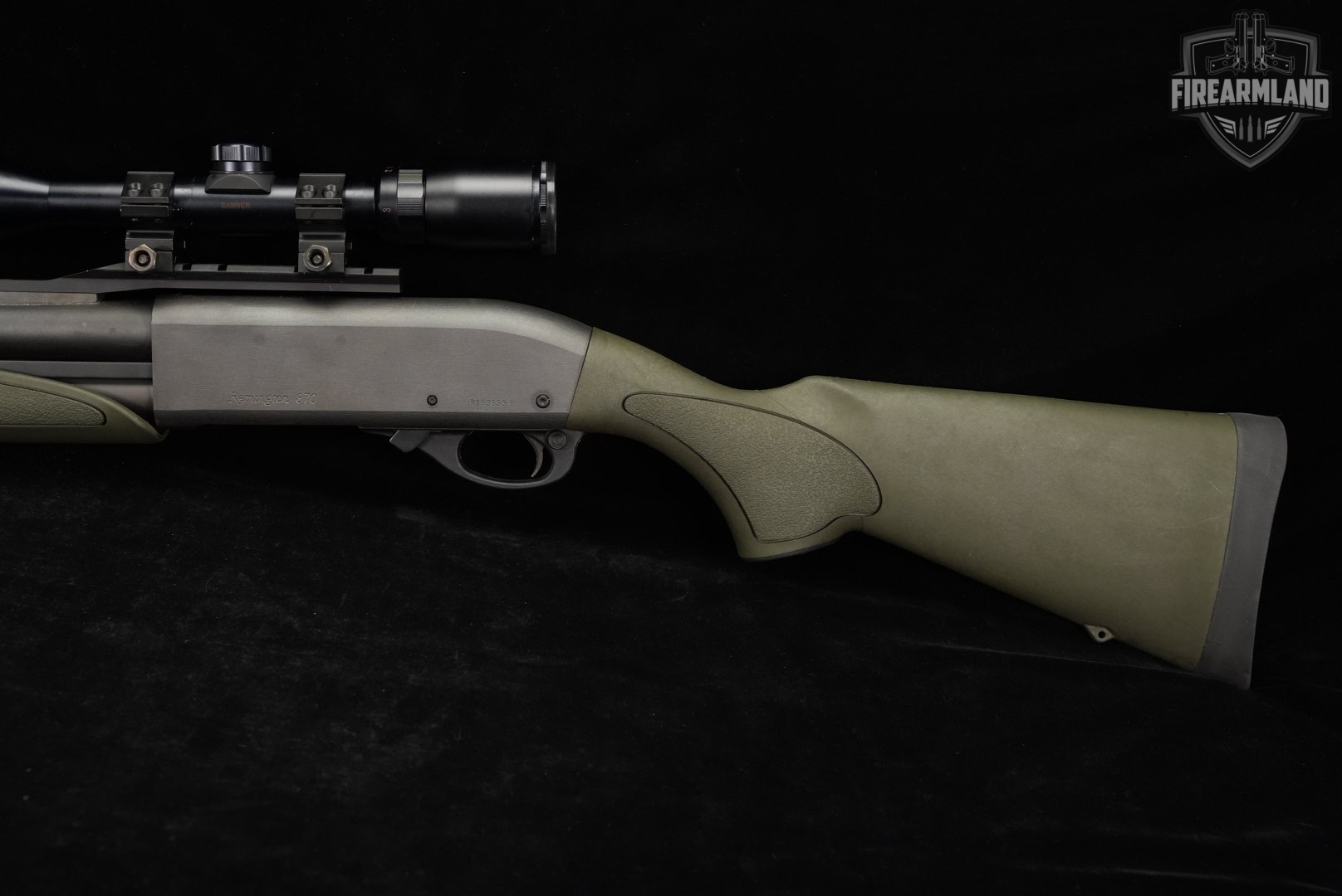 Remington Model 870 Fully Rifled 12-Gauge 23" Black & OD Green M870-img-9