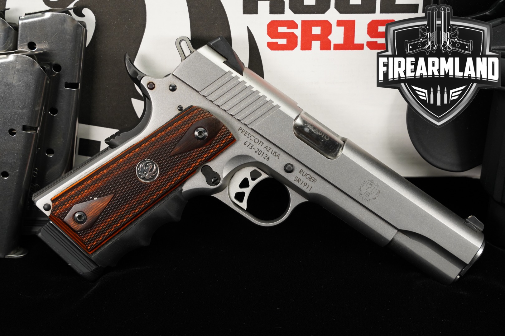 2019 Sturm Ruger SR1911 .45 ACP Stainless in Excellent Condition Thumbnail