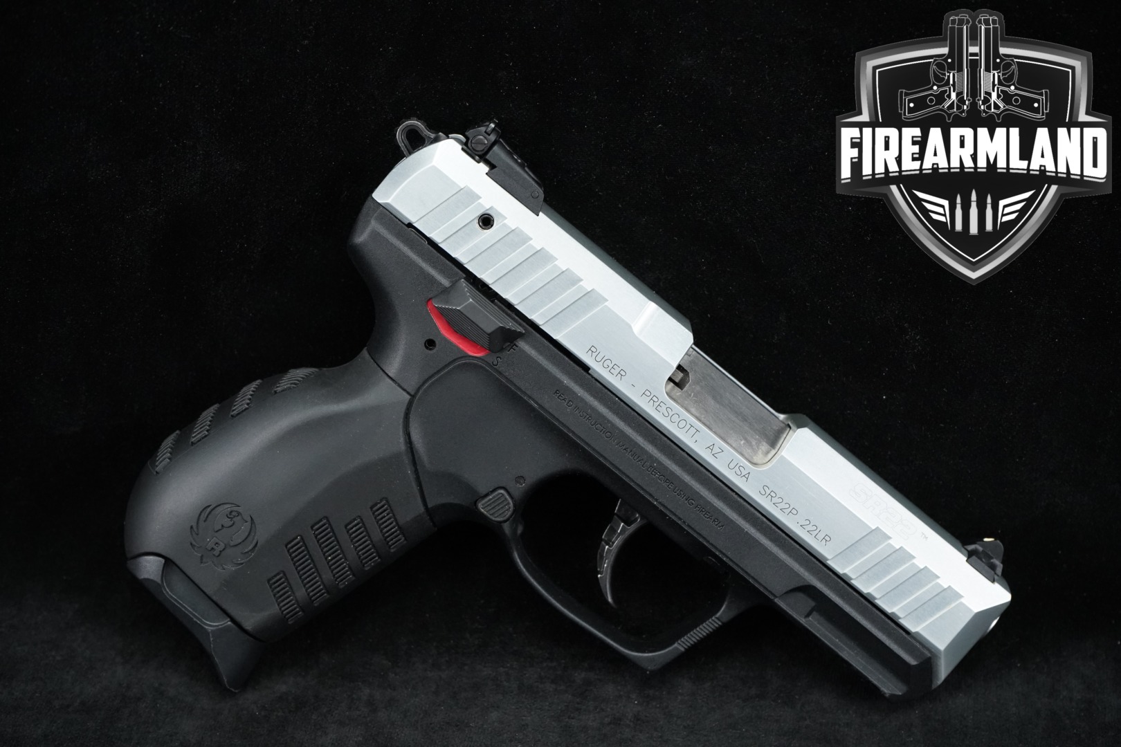 2014 Sturm Ruger SR22 .22 LR Two-Tone Silver & Black in Excellent Condition Thumbnail