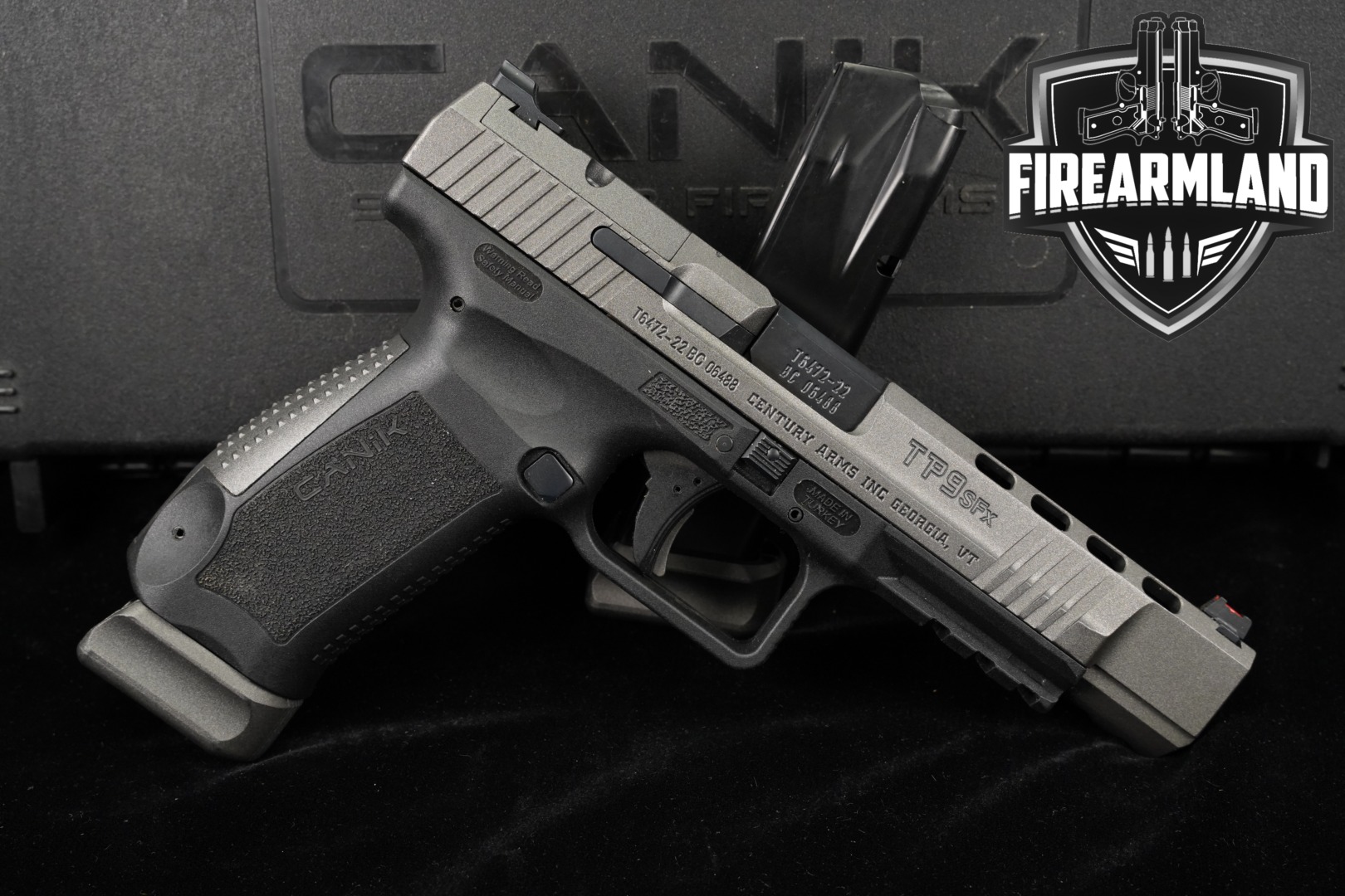 Canik TP9 SFx 9mm 5.2" Tungsten Gray TP-9 TP9SFx +2 MAGS & ORIG CASE-img-0