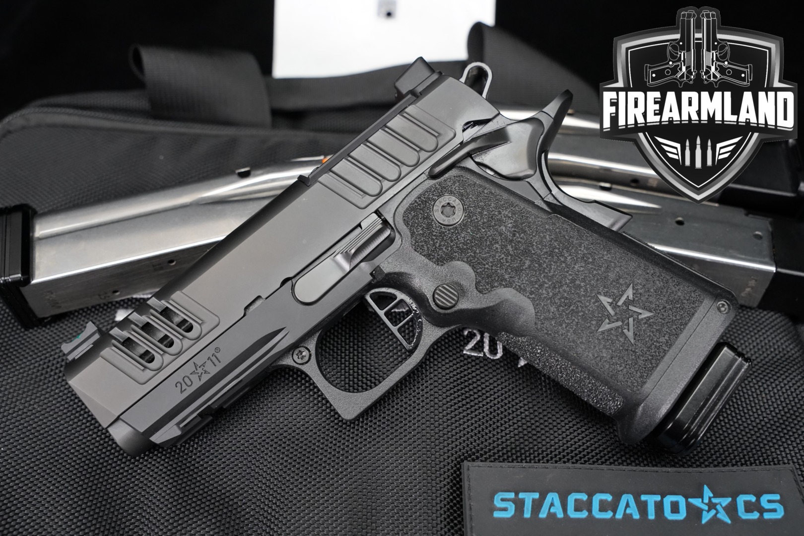 Staccato (STI) CS 2011 Series, V3, DPO Optics-Ready 9mm Luger Black in Very Good Condition Thumbnail