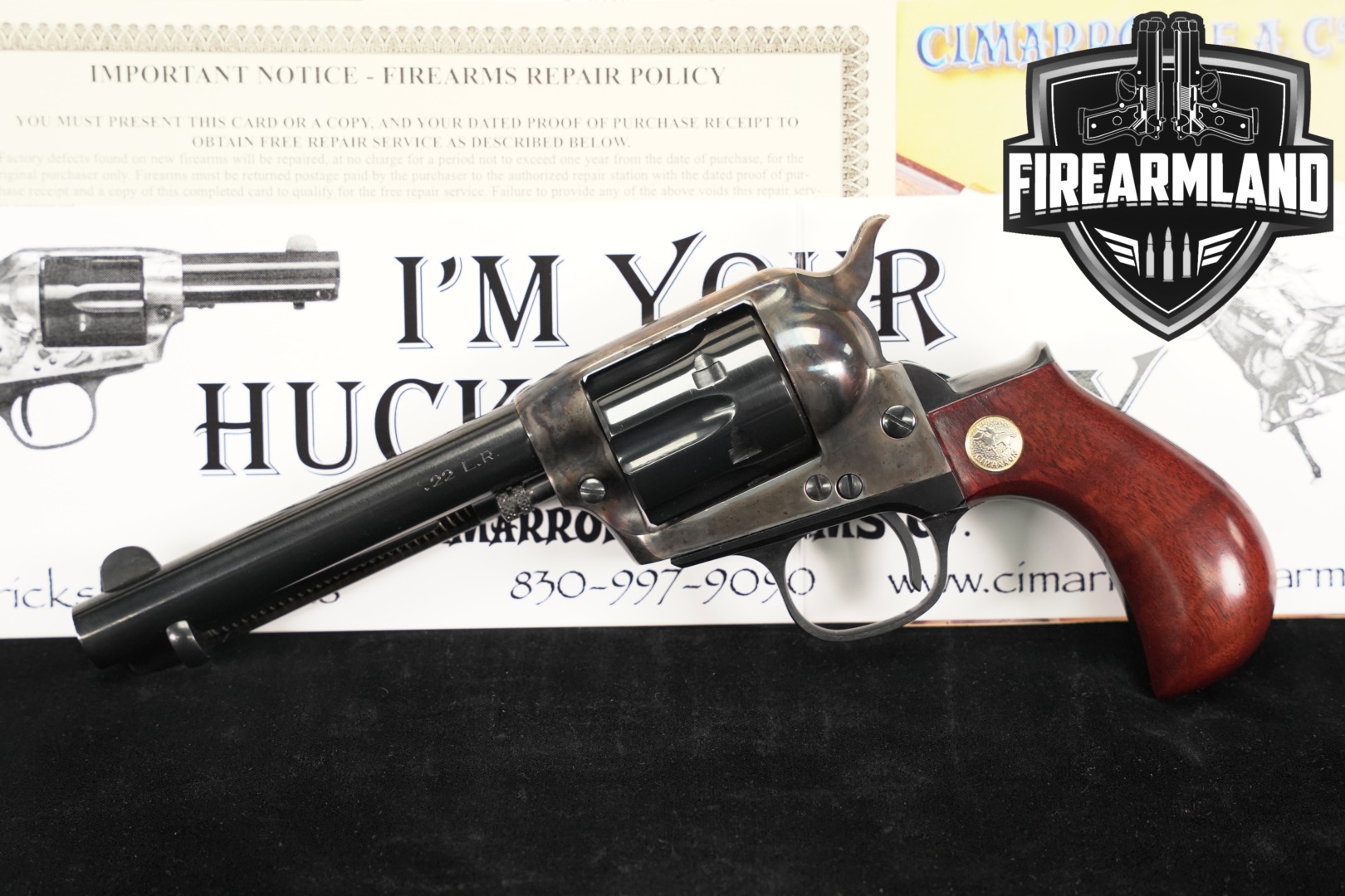 A. Uberti Lightning .22 LR Two-Tone Color Case-Hardened & Blued in Excellent Condition Thumbnail